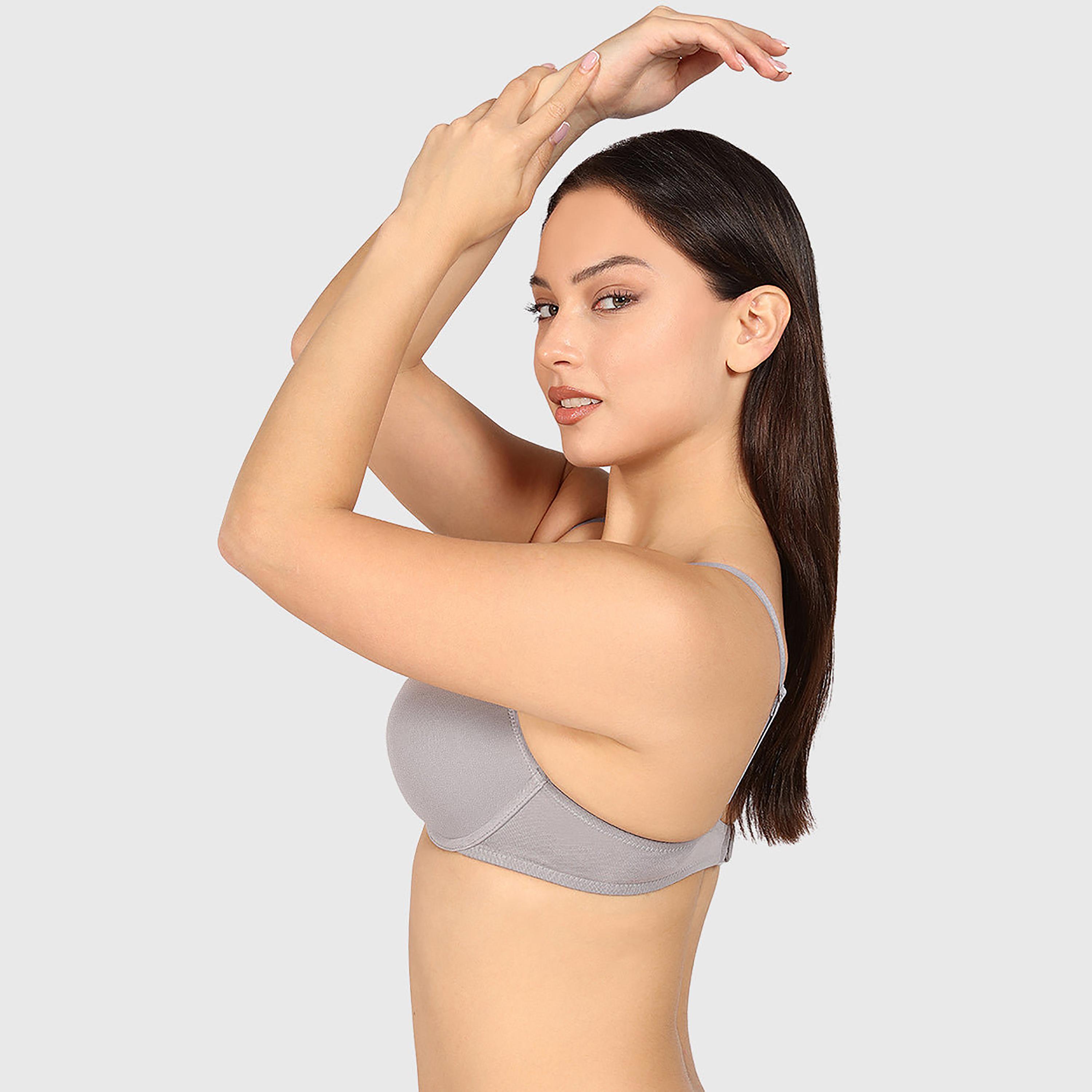 حمالة صدر نسائية "ديمي" مبطنة خفيف بسلك ودعم متوسط "تريند ريمكس" من لا سنزا-women-clothing-lingerie-bras-image-10