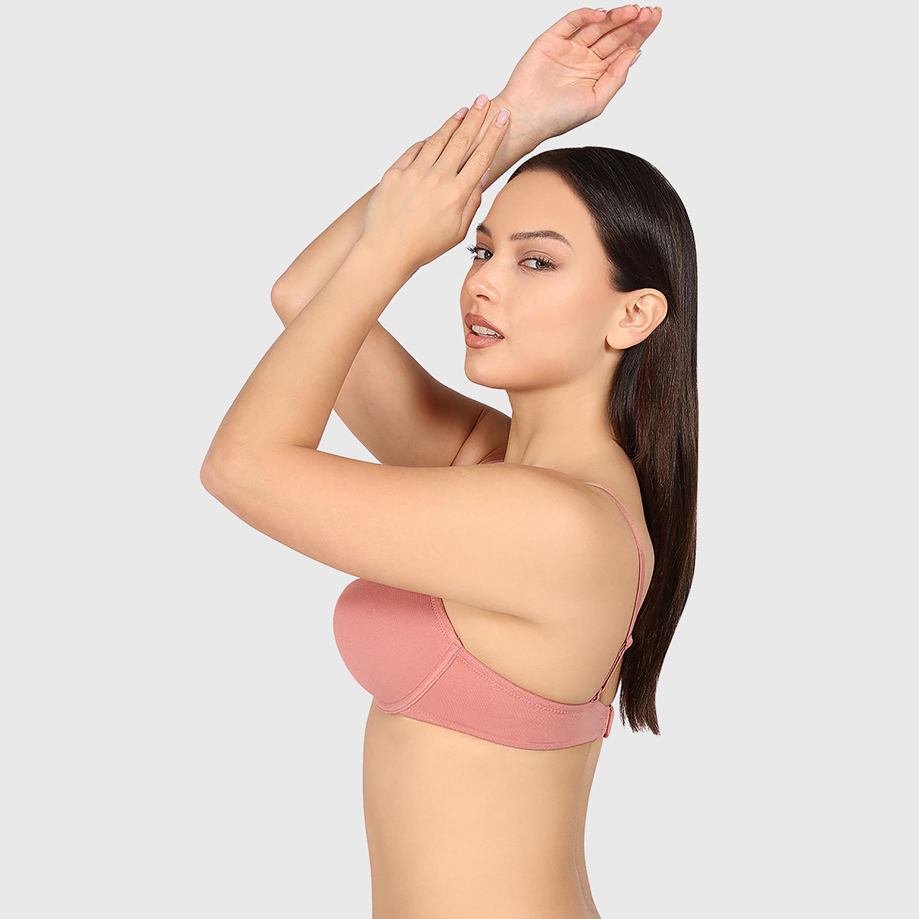 حمالة صدر نسائية "ديمي" مبطنة خفيف بسلك ودعم متوسط "تريند ريمكس" من لا سنزا-women-clothing-lingerie-bras-image-2