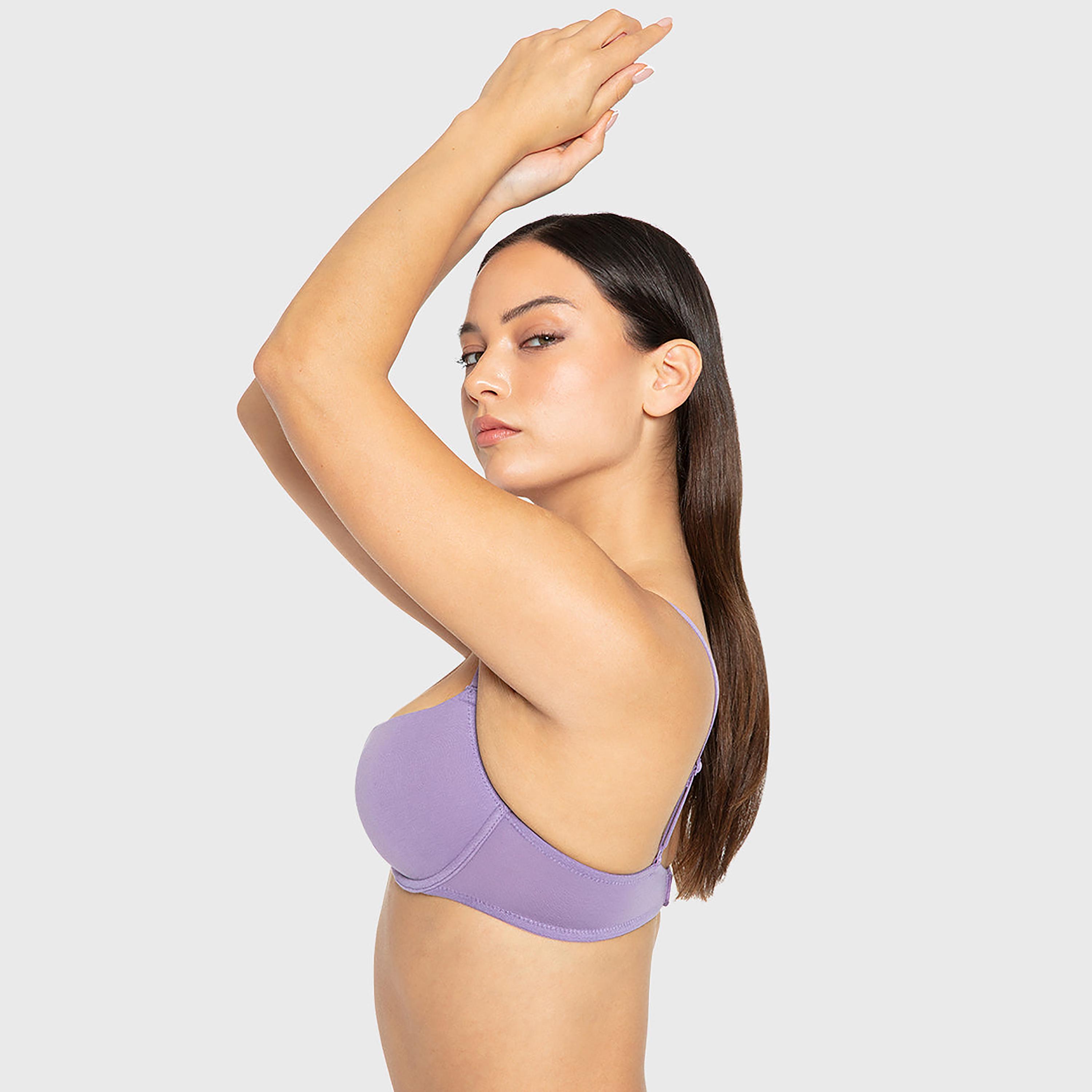 حمالة صدر نسائية "ديمي" مبطنة خفيف بسلك ودعم متوسط "تريند ريمكس" من لا سنزا-women-clothing-lingerie-bras-image-14