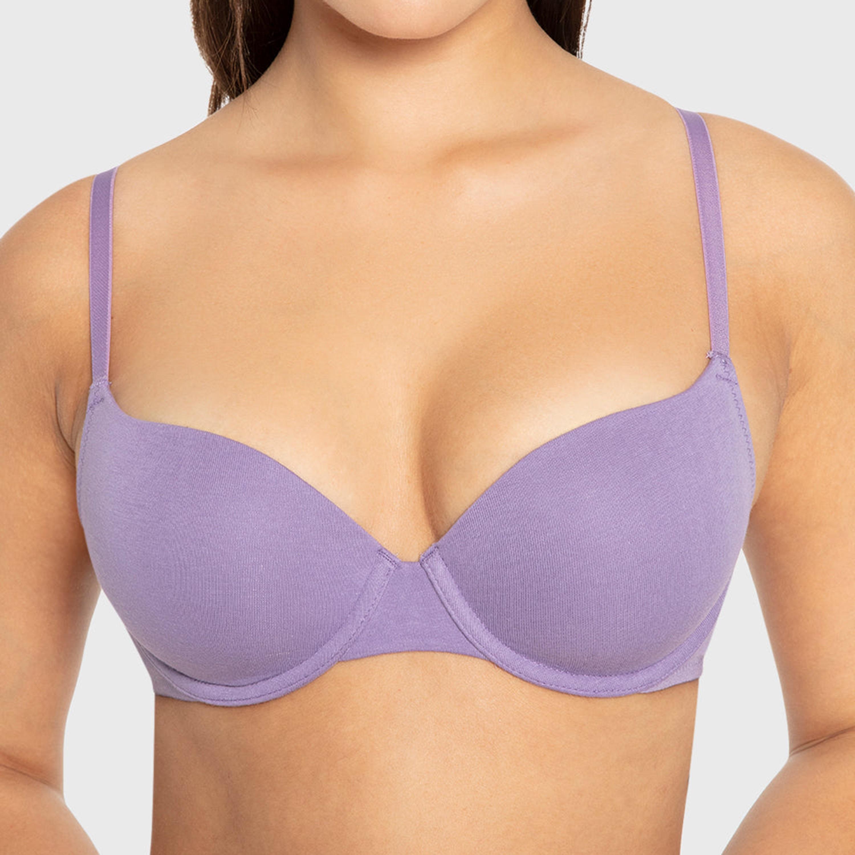 حمالة صدر نسائية "ديمي" مبطنة خفيف بسلك ودعم متوسط "تريند ريمكس" من لا سنزا-women-clothing-lingerie-bras-image-16