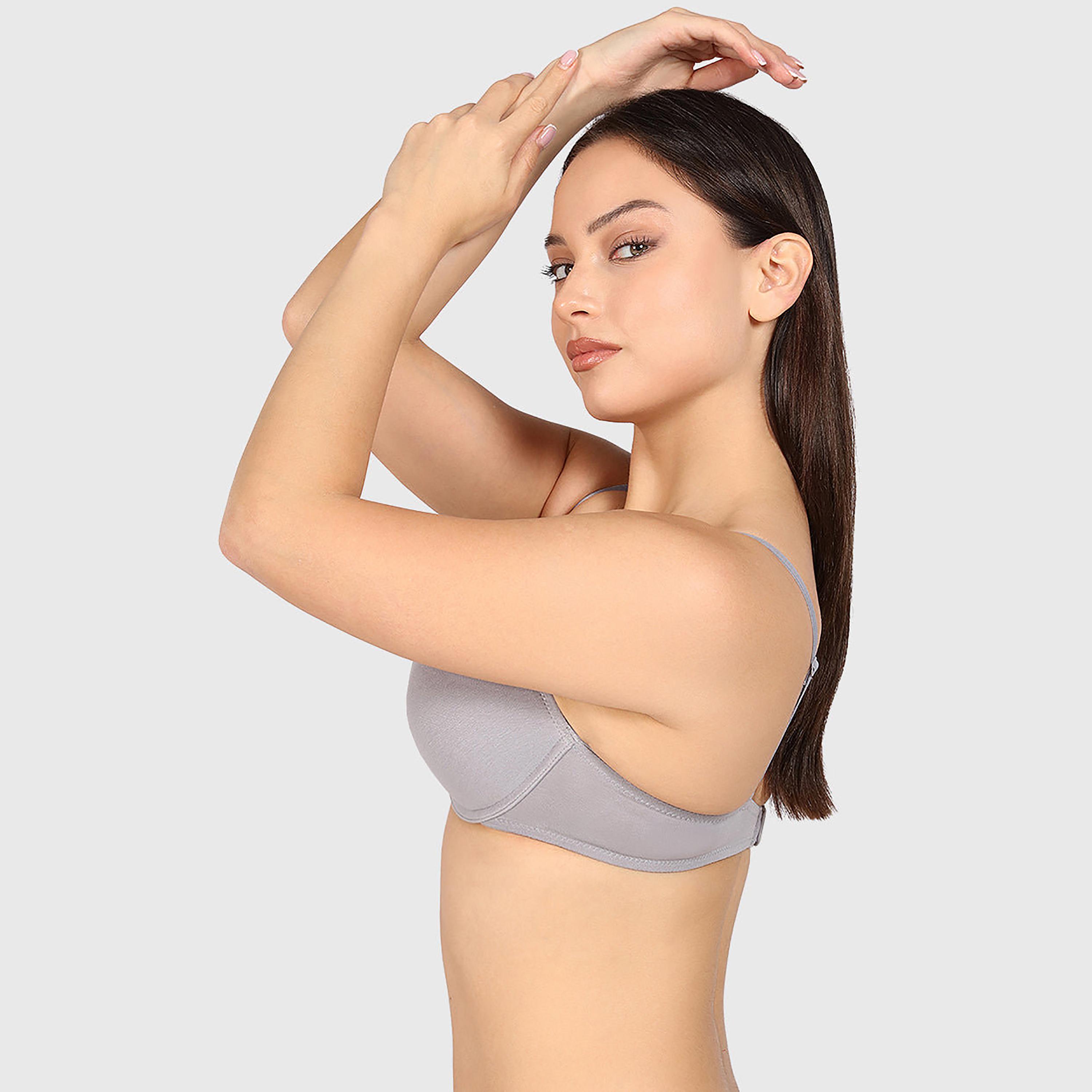 حمالة صدر نسائية "بوش أب" مبطنة بسلك ودعم متوسط "تريند ريمكس" من لا سنزا-women-clothing-lingerie-bras-image-10