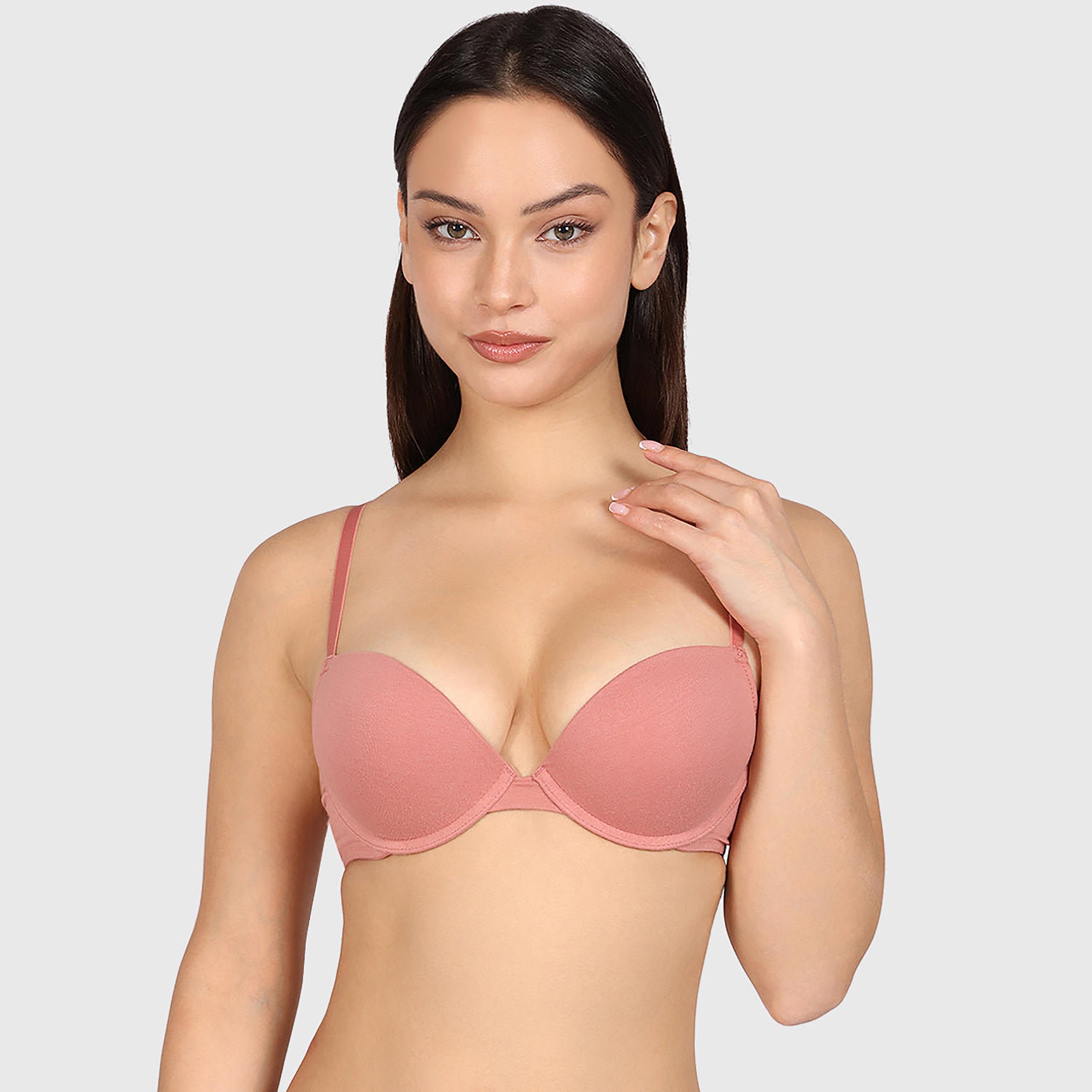 حمالة صدر نسائية "بوش أب" مبطنة بسلك ودعم متوسط "تريند ريمكس" من لا سنزا-women-clothing-lingerie-bras-image-1