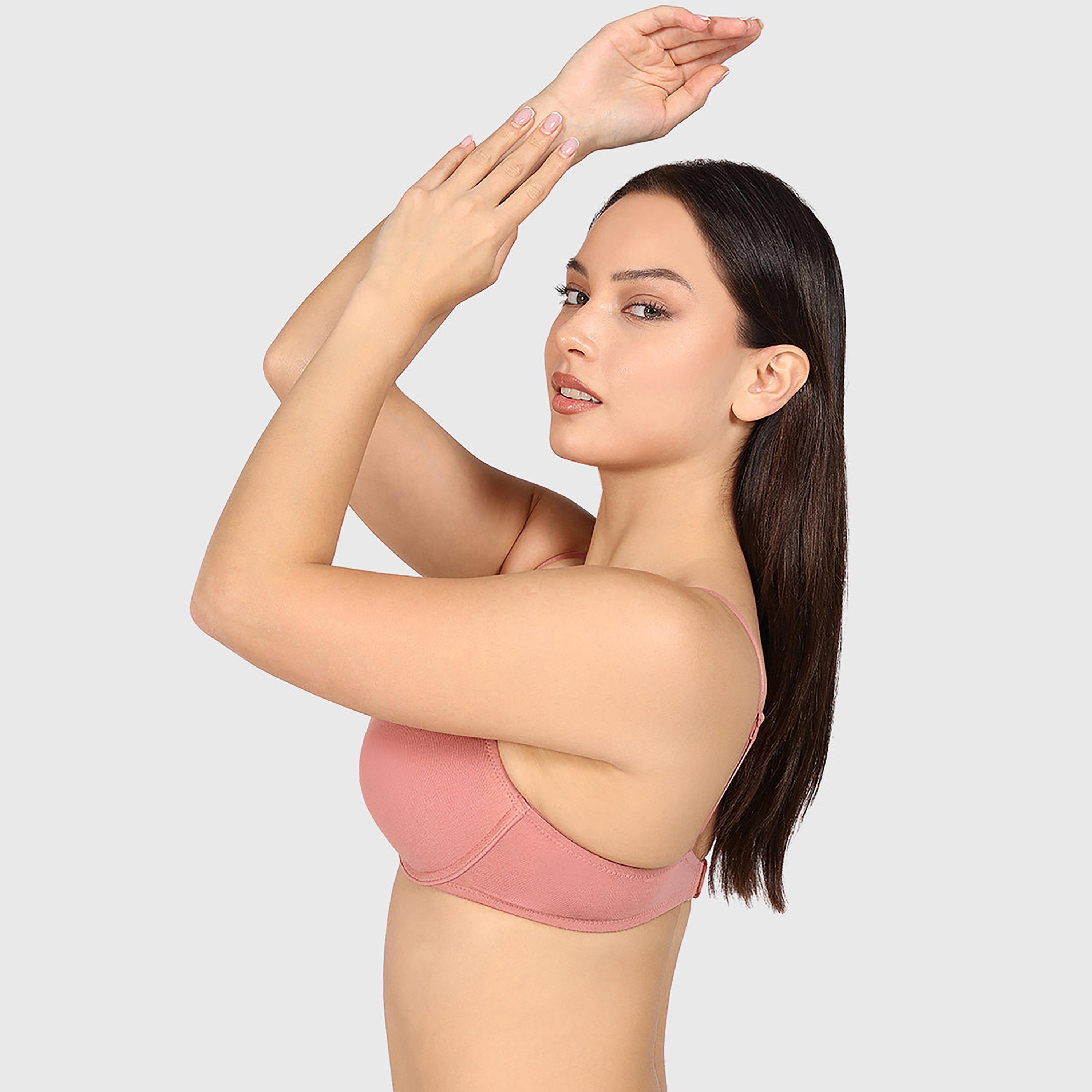حمالة صدر نسائية "بوش أب" مبطنة بسلك ودعم متوسط "تريند ريمكس" من لا سنزا-women-clothing-lingerie-bras-image-2