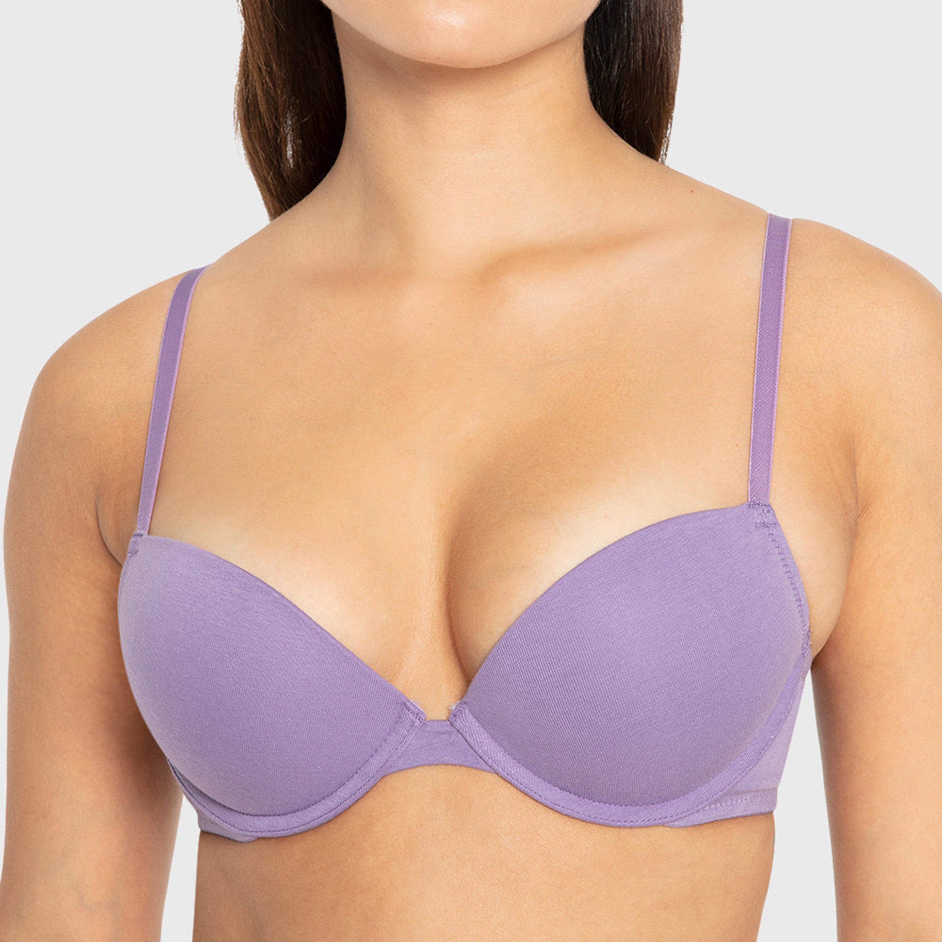 حمالة صدر نسائية "بوش أب" مبطنة بسلك ودعم متوسط "تريند ريمكس" من لا سنزا-women-clothing-lingerie-bras-image-16