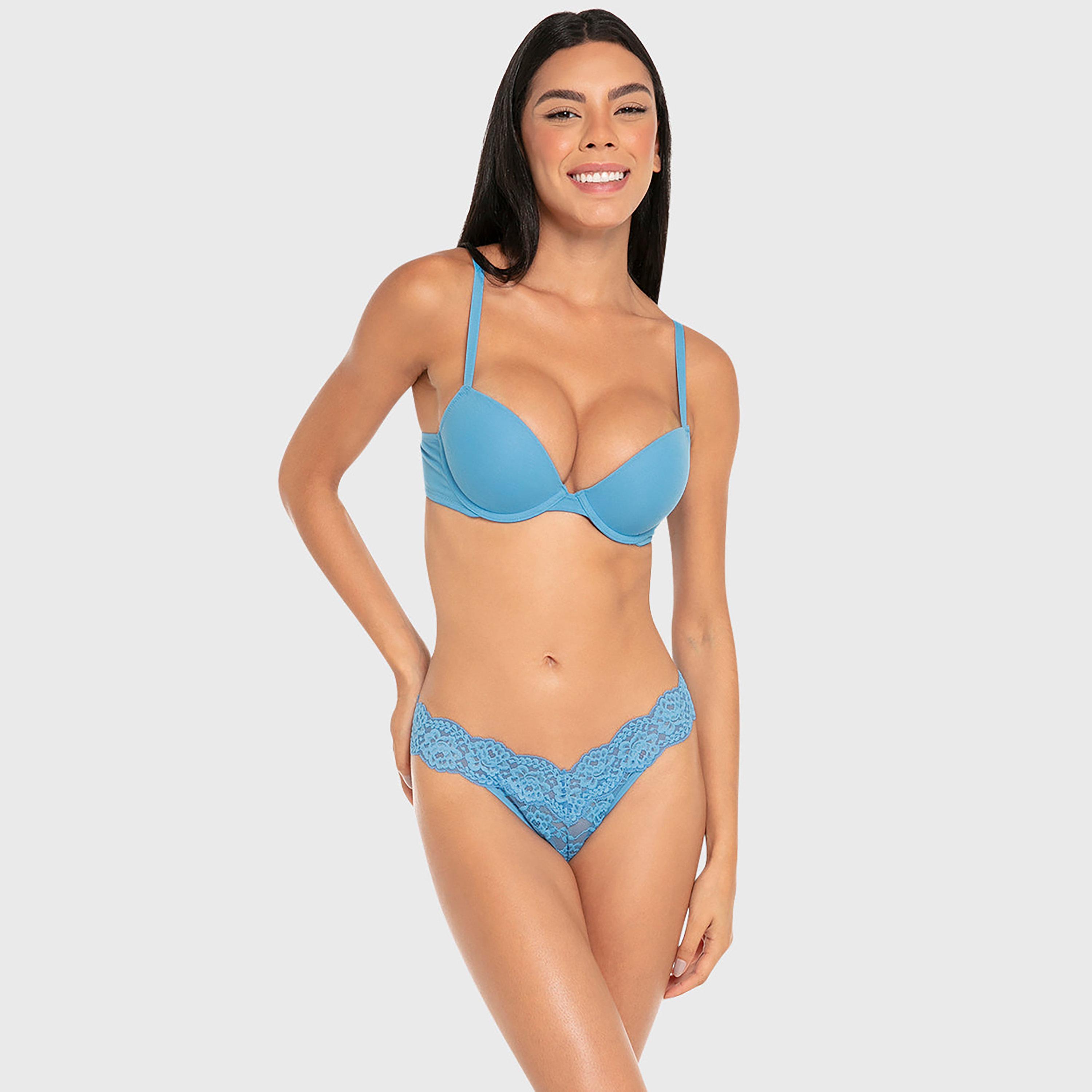 La Senza Trend Remix Wired Medium Support Padded Women's Push-Up Bra-women-clothing-lingerie-bras-image-3