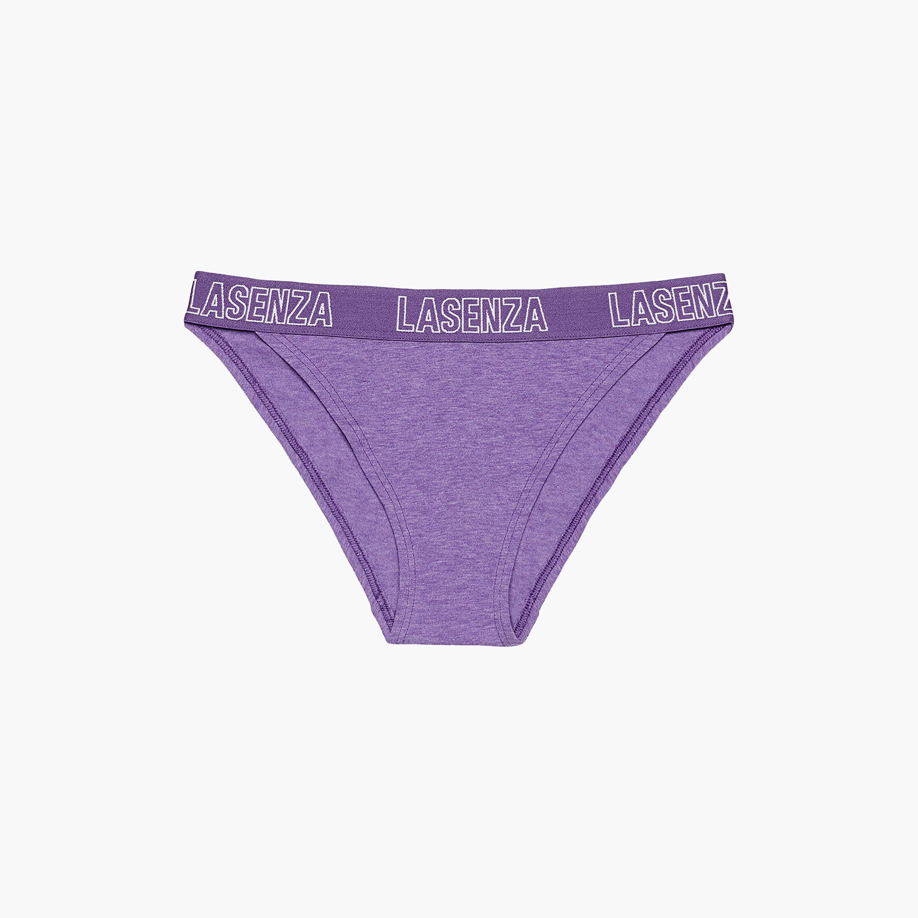 سروال داخلي نسائي "شيكي" تغطية متوسطة "تريندي ريمكس" - أرجواني من لا سنزا-women-clothing-lingerie-panties-image-4