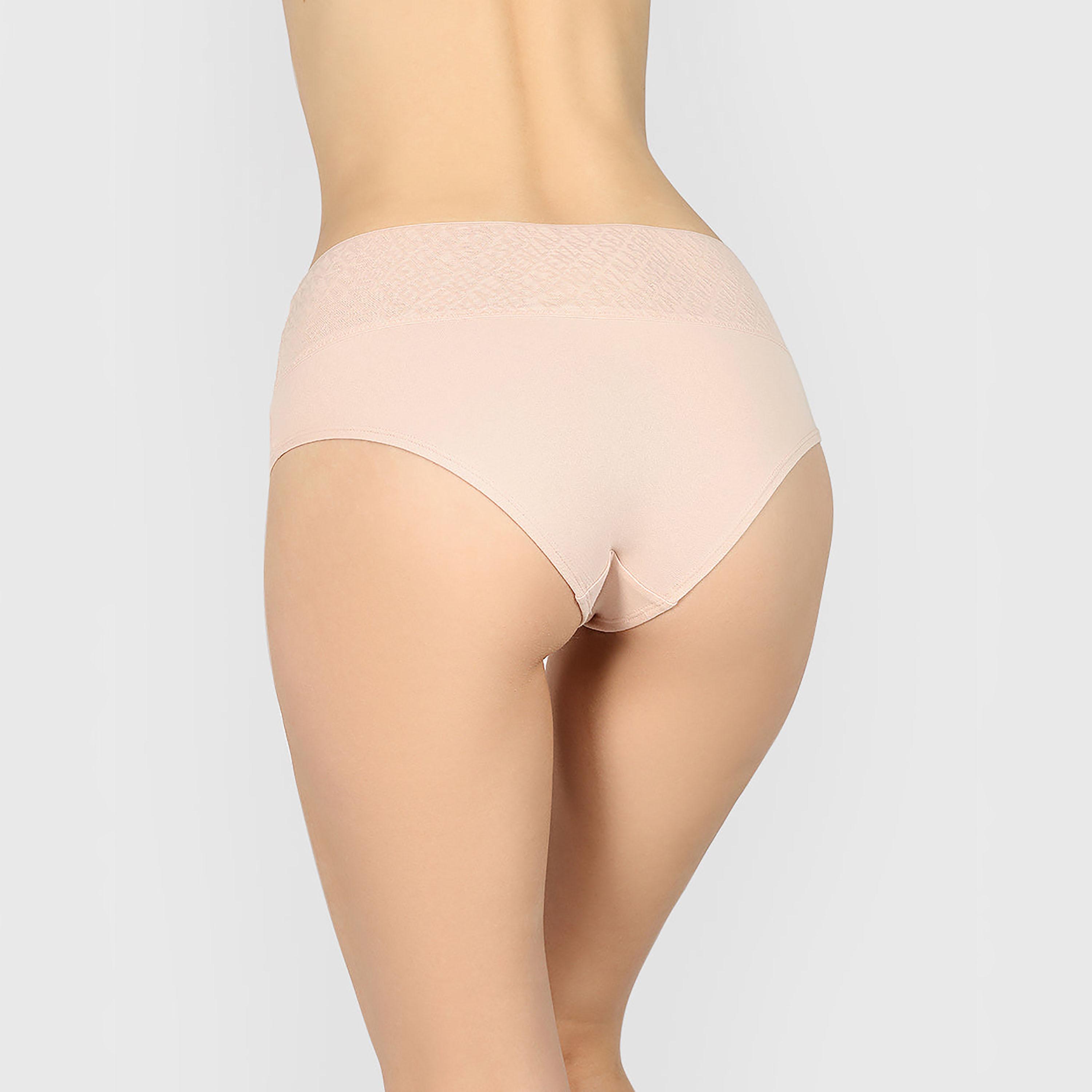 ملابس داخلية نسائية هيبستر قطن تريندي نيود تغطية متوسطة من لا سينزا-women-clothing-lingerie-panties-image-3