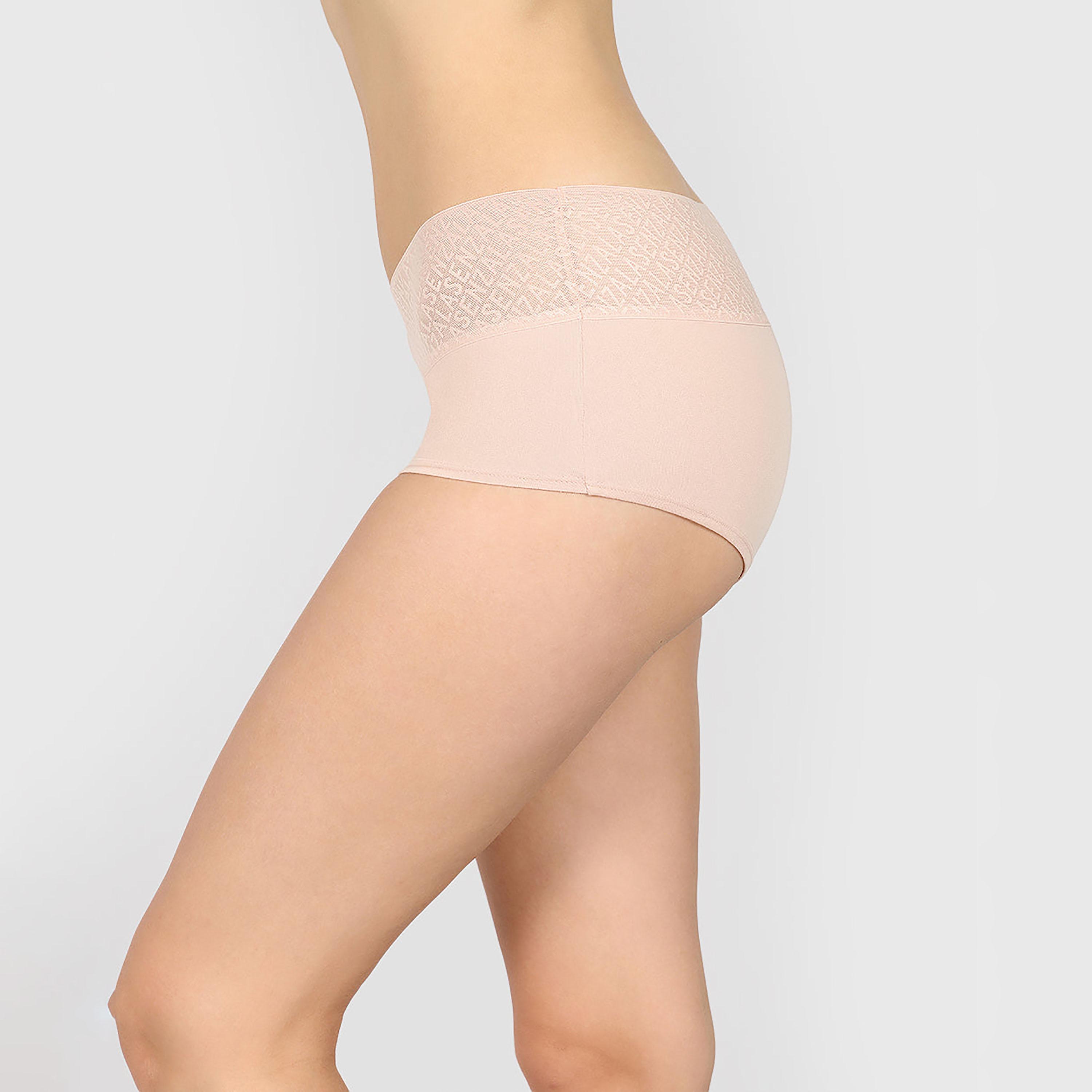 ملابس داخلية نسائية بوي شورت قطن تريندي نيود تغطية كاملة من لا سينزا-women-clothing-lingerie-panties-image-2
