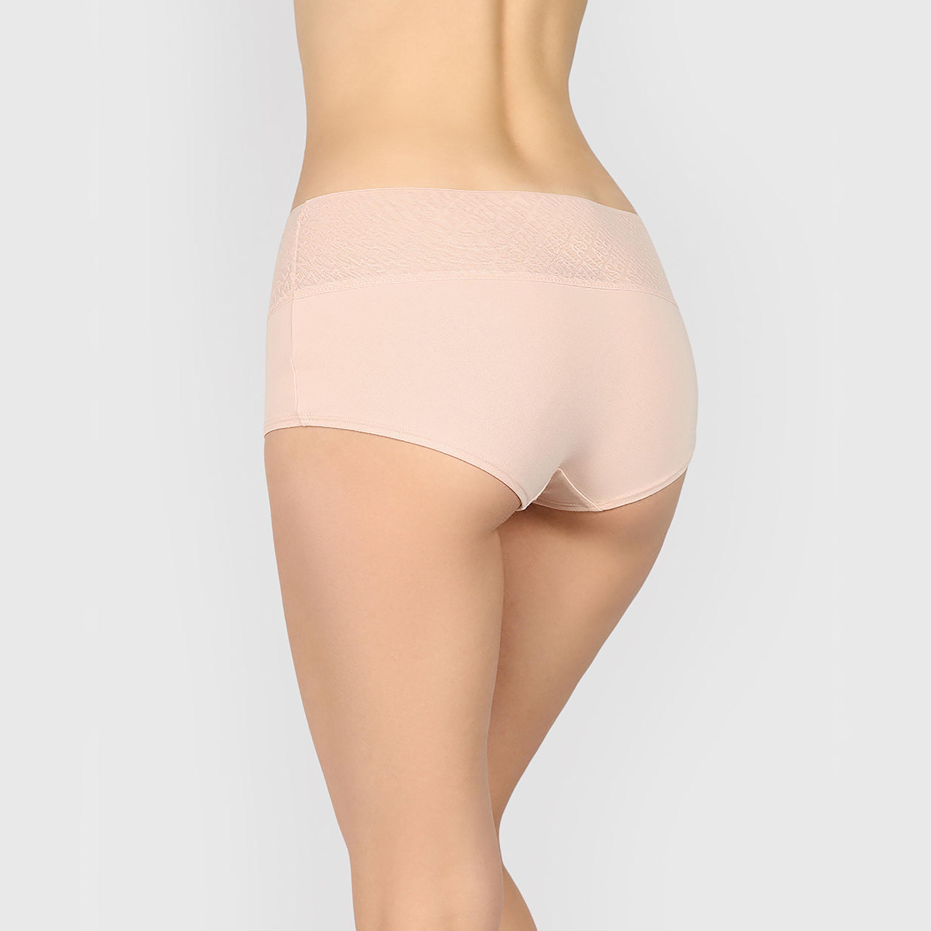 ملابس داخلية نسائية بوي شورت قطن تريندي نيود تغطية كاملة من لا سينزا-women-clothing-lingerie-panties-image-3