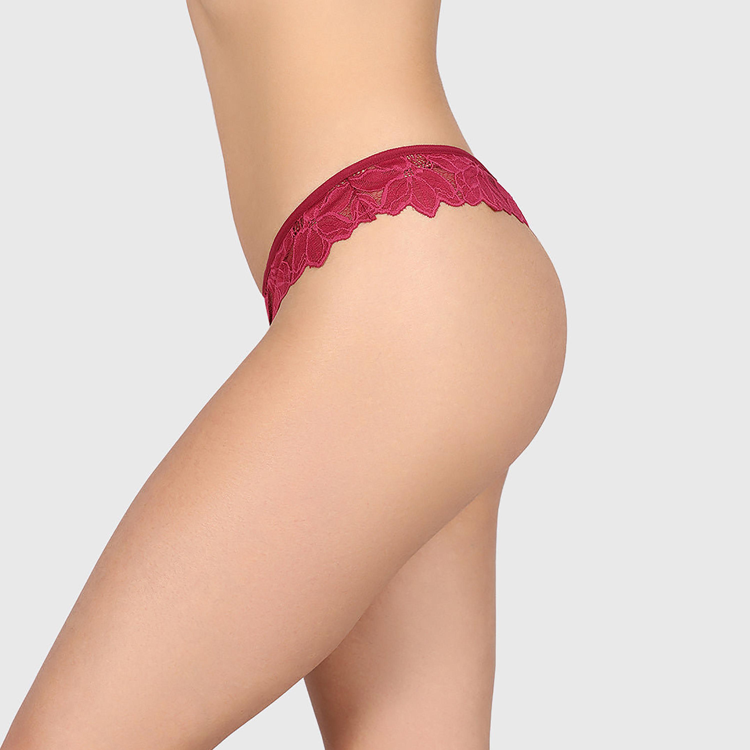 ملابس داخلية نسائية ثونغ تغطية منخفضة دانتيل ديفا من لا سينزا-women-clothing-lingerie-panties-image-18