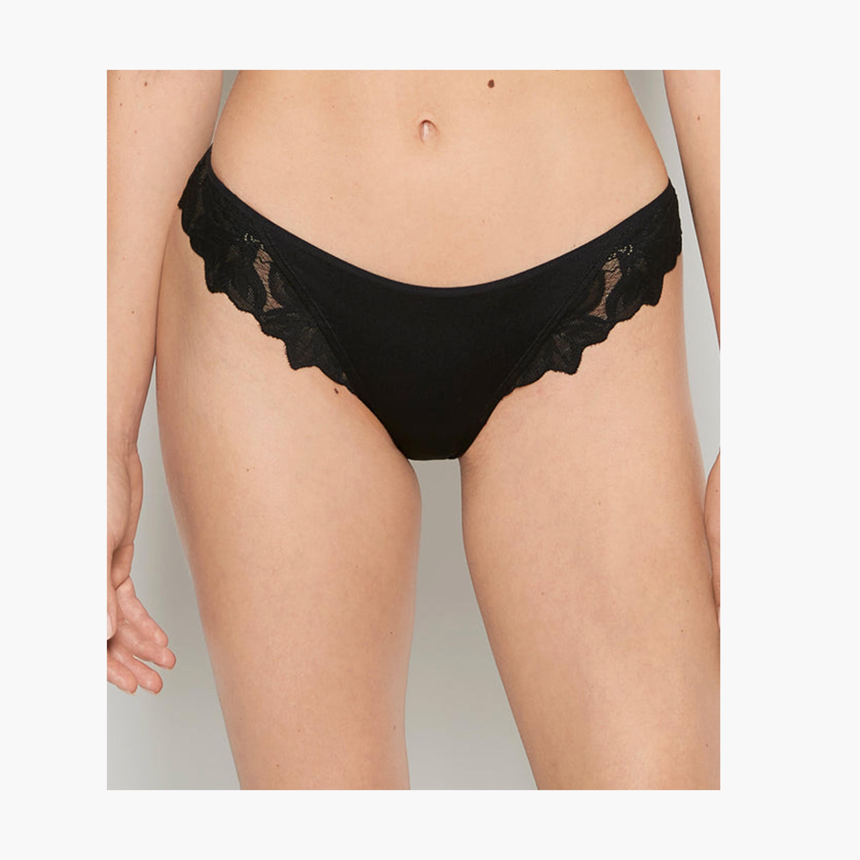La Senza Diva Lace Medium Coverage Women's Cheeky Panties-women-clothing-lingerie-panties-image-5
