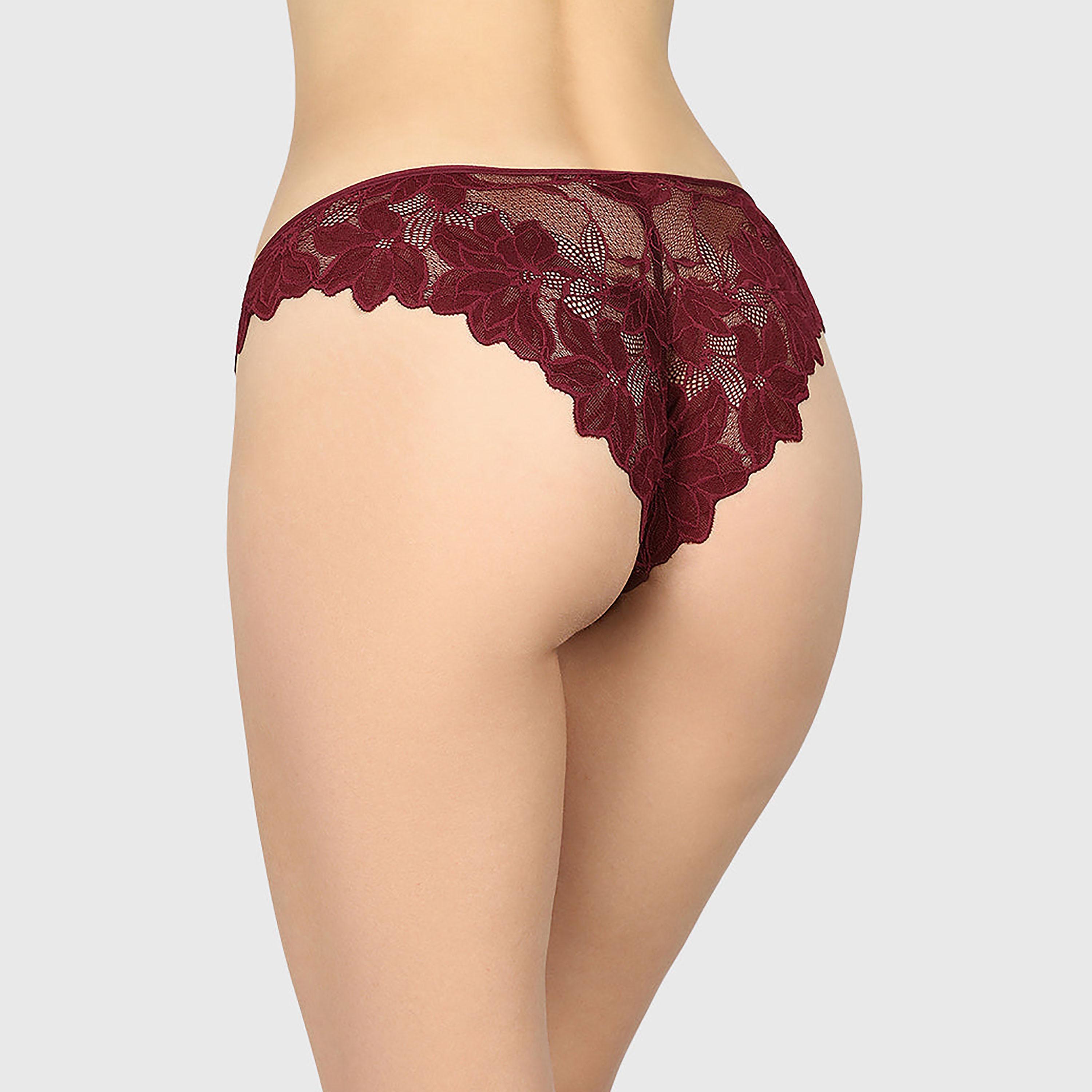 La Senza Diva Lace Medium Coverage Women's Cheeky Panties-women-clothing-lingerie-panties-image-3