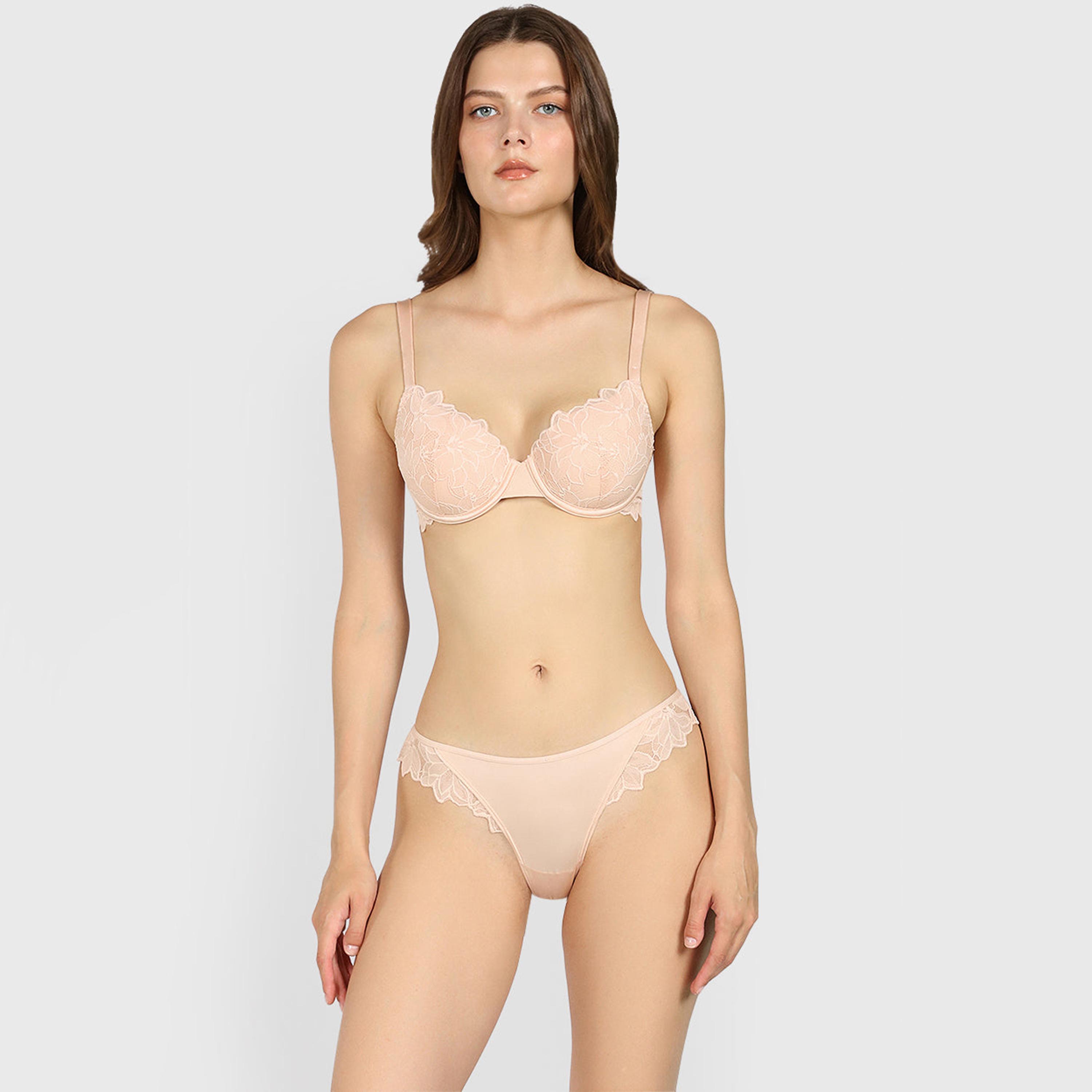La Senza Diva Lace Medium Coverage Women's Cheeky Panties-women-clothing-lingerie-panties-image-10