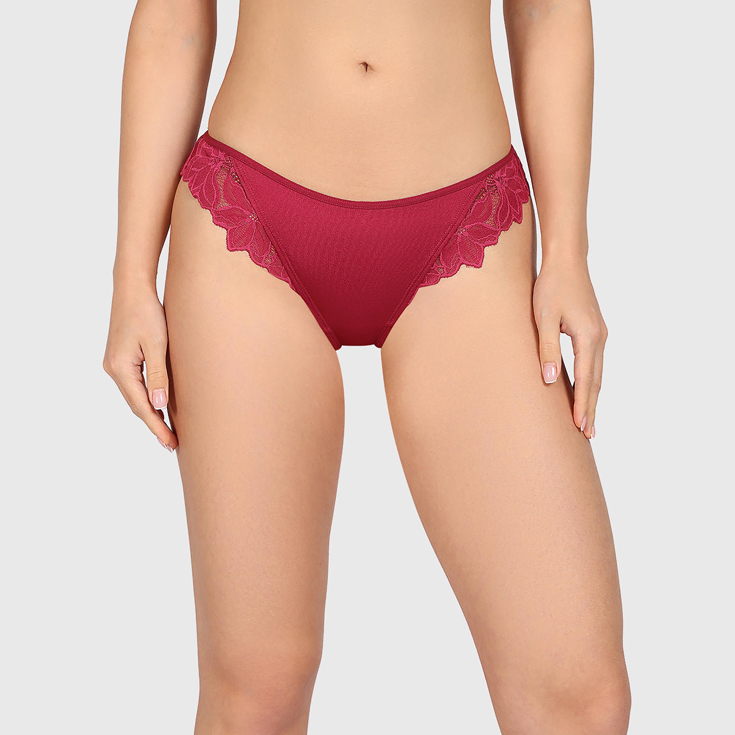 La Senza Diva Lace Medium Coverage Women's Cheeky Panties-women-clothing-lingerie-panties-image-25