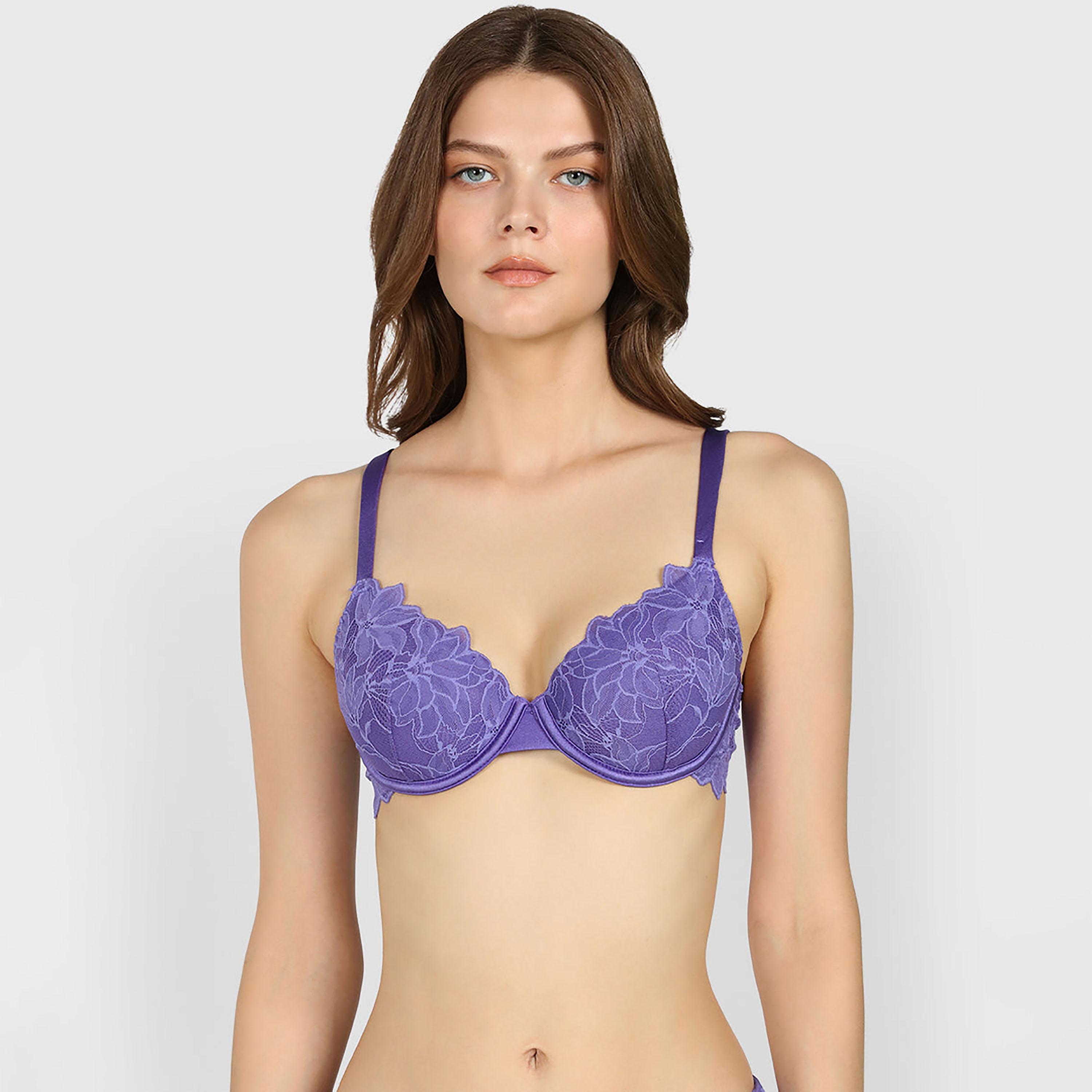 حمالة صدر نسائية بلانج مبطنة من الدانتيل برباط ودعم متوسط من لا سينزا-women-clothing-lingerie-bras-image-9