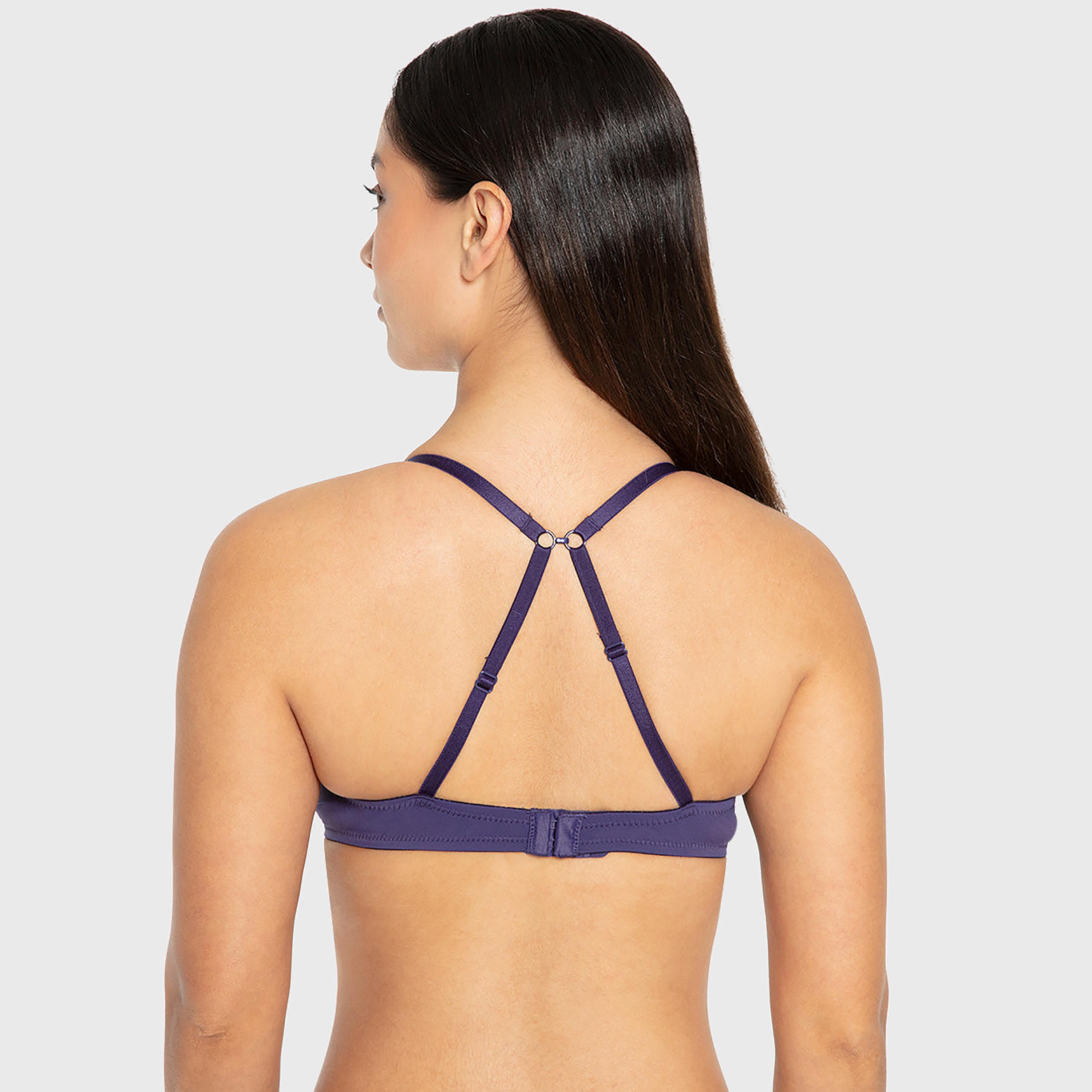 La Senza Obsession Blue Lace Wired Medium Support Lightly Lined Women's Push-Up Bra-women-clothing-lingerie-bras-image-3
