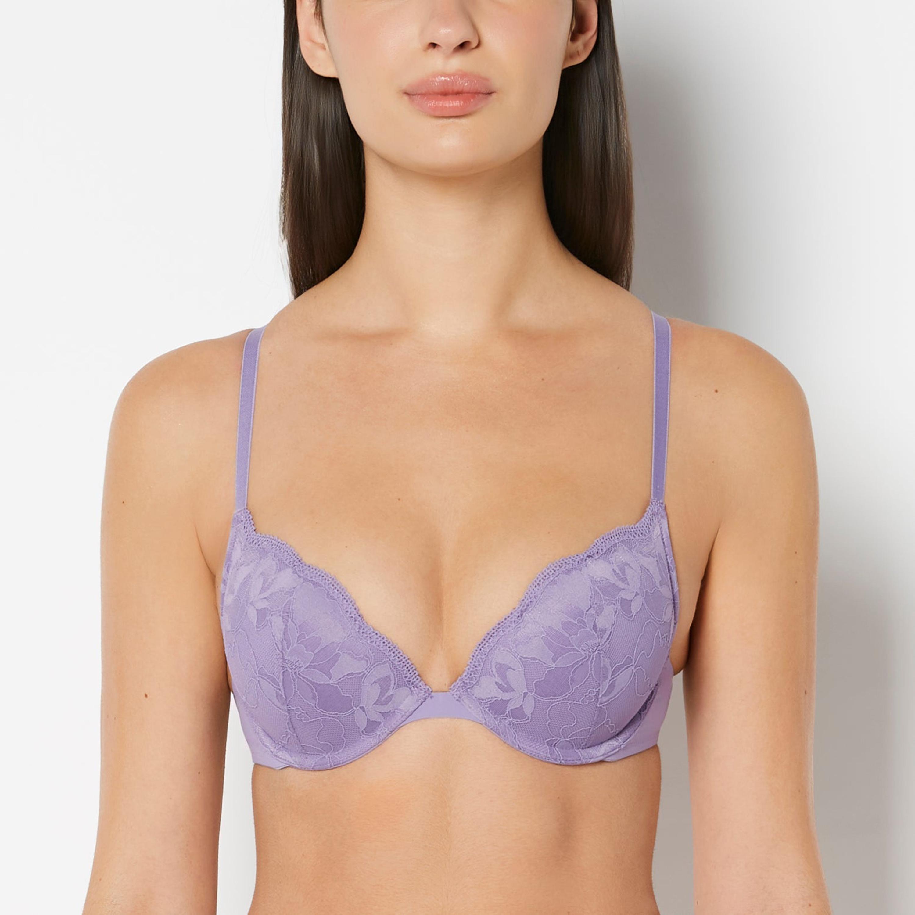 حمالة صدر نسائية "بوش أب" مبطنة بسلك ودعم متوسط "أوبسيشن" - أزرق من لا سنزا-women-clothing-lingerie-bras-image-16