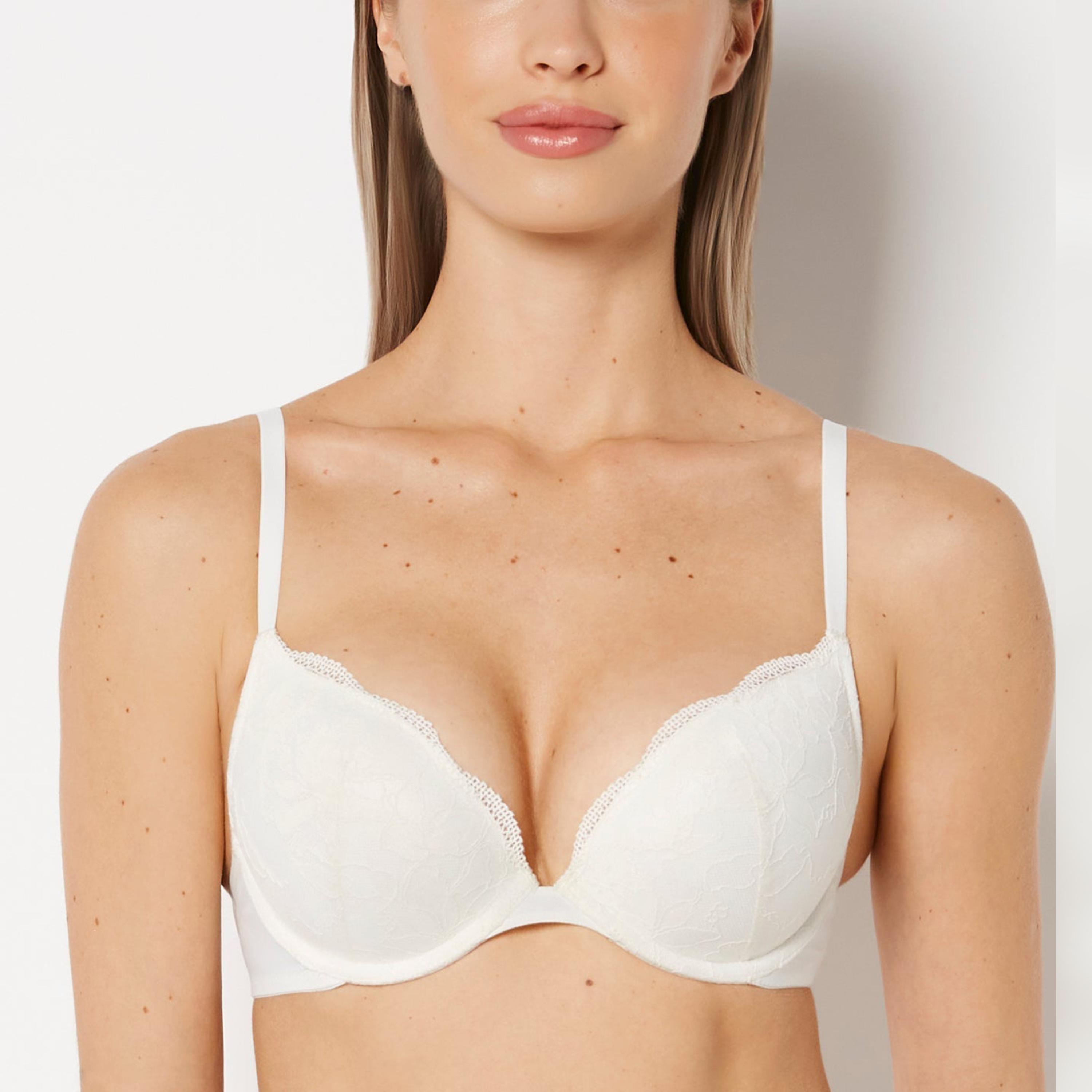 حمالة صدر نسائية "بوش أب" مبطنة بسلك ودعم متوسط "أوبسيشن" - أزرق من لا سنزا-women-clothing-lingerie-bras-image-9