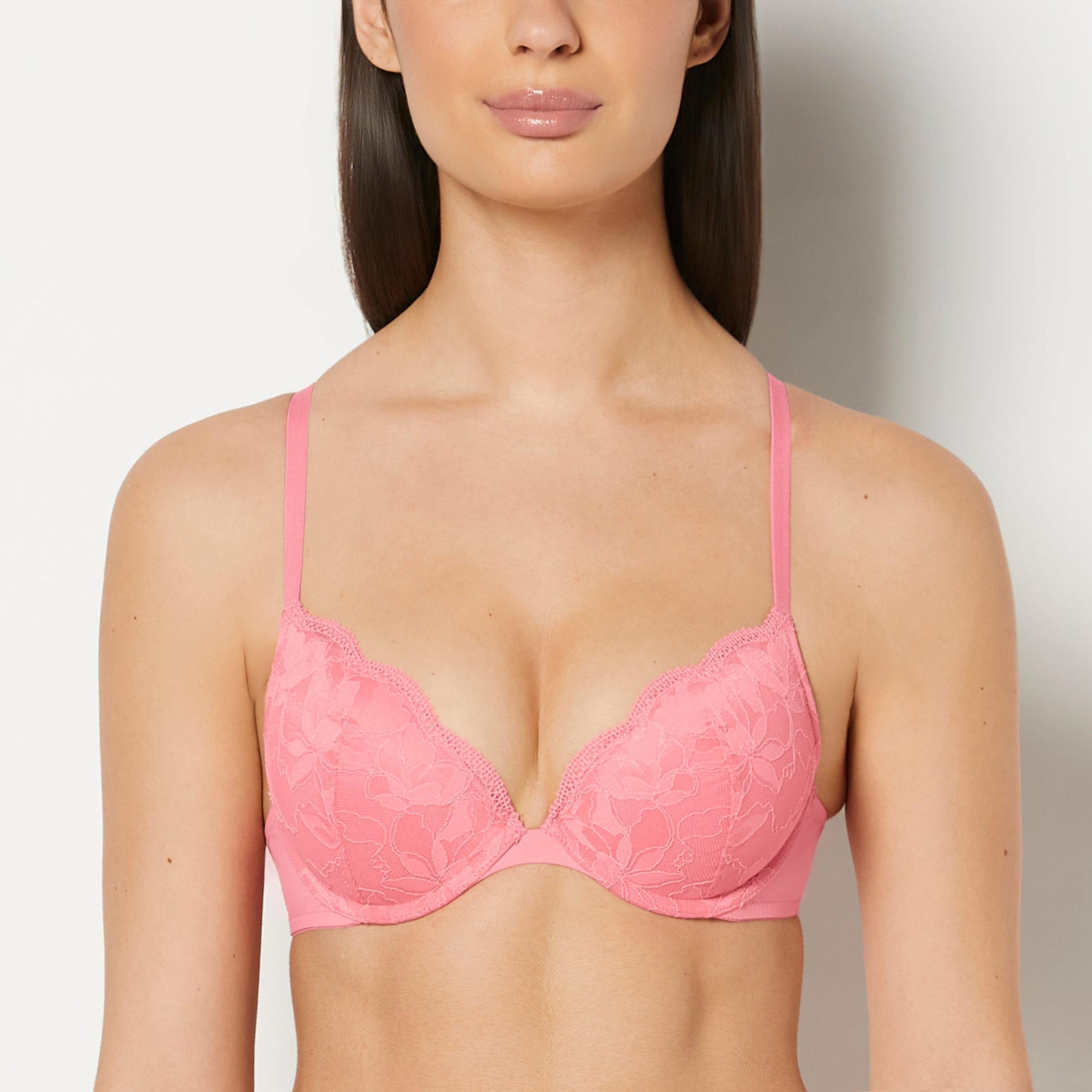 حمالة صدر نسائية "بوش أب" مبطنة بسلك ودعم متوسط "أوبسيشن" - أزرق من لا سنزا-women-clothing-lingerie-bras-image-1