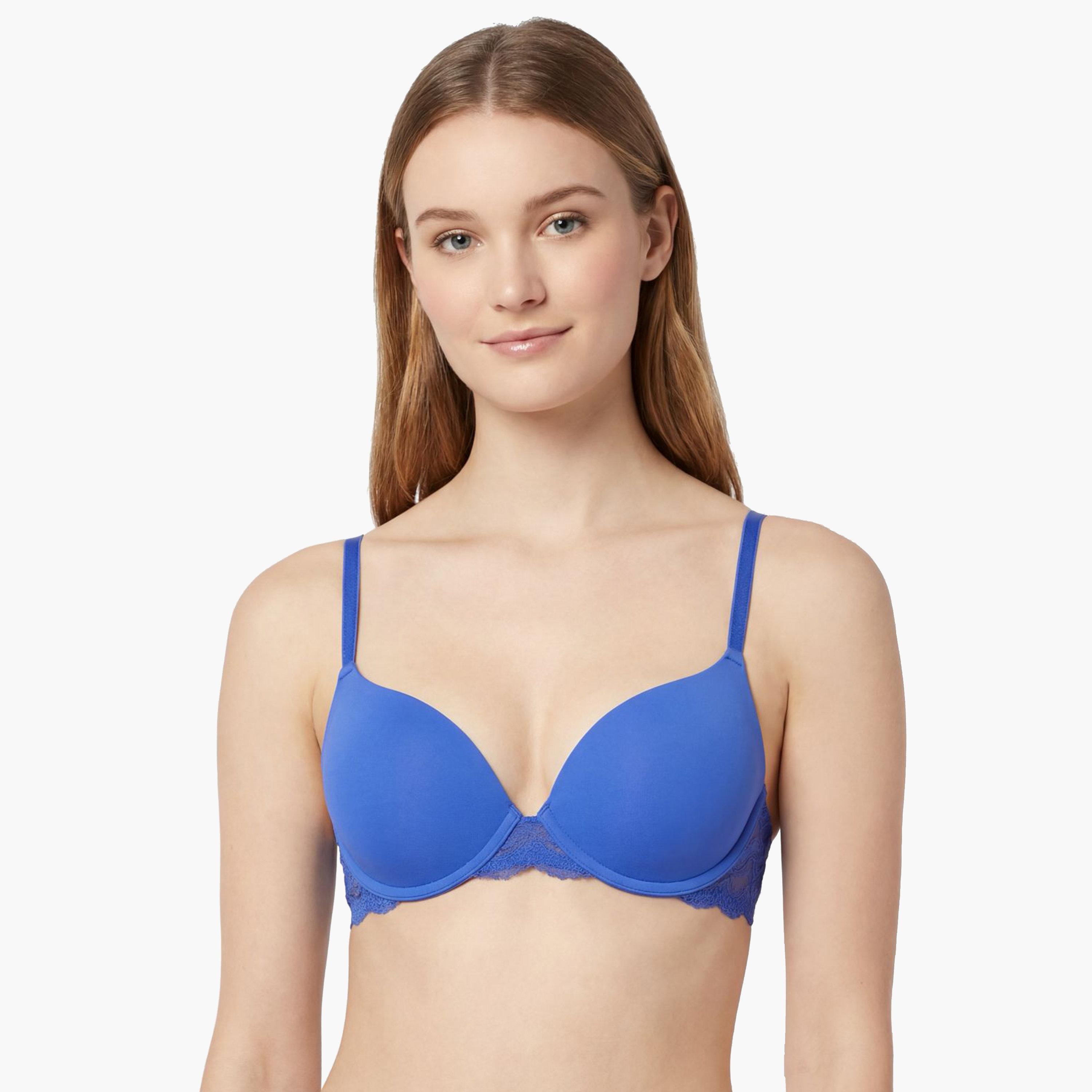 La Senza Obsession Blue Wired Medium Support Padded Women's Push-Up Multiway Bra-women-clothing-lingerie-bras-image-1