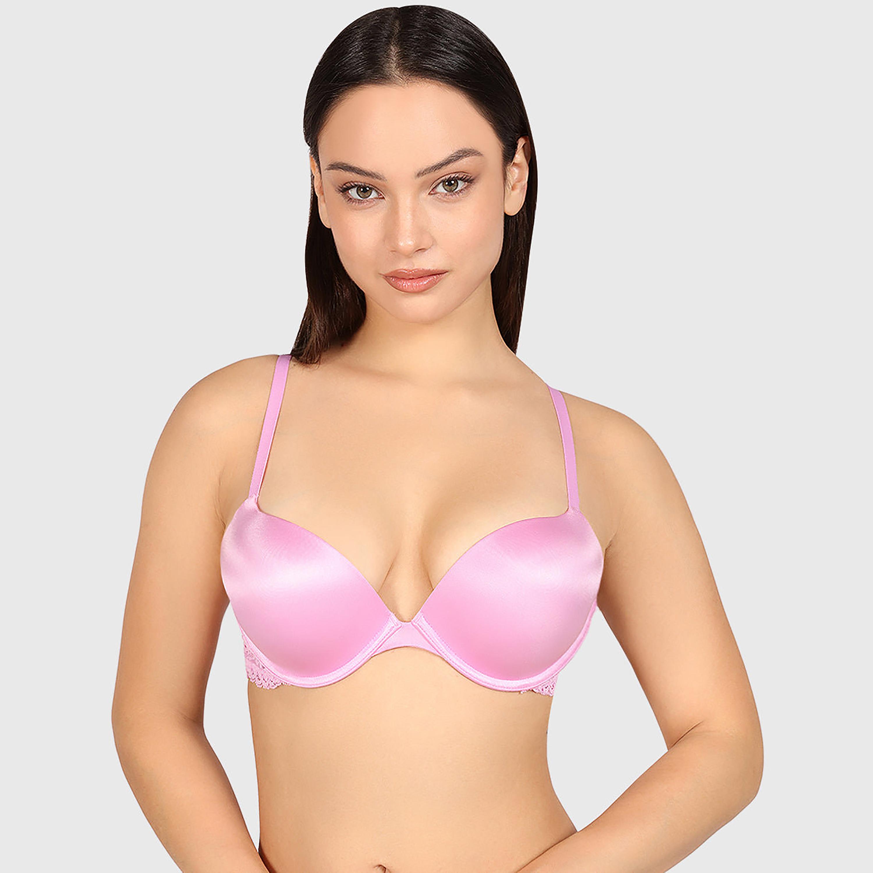 حمالة صدر نسائية متعددة الطرق "دبل بوش أب" بسلك ودعم عالٍ "هالو شوجر" من لا سنزا-women-clothing-lingerie-bras-image-10