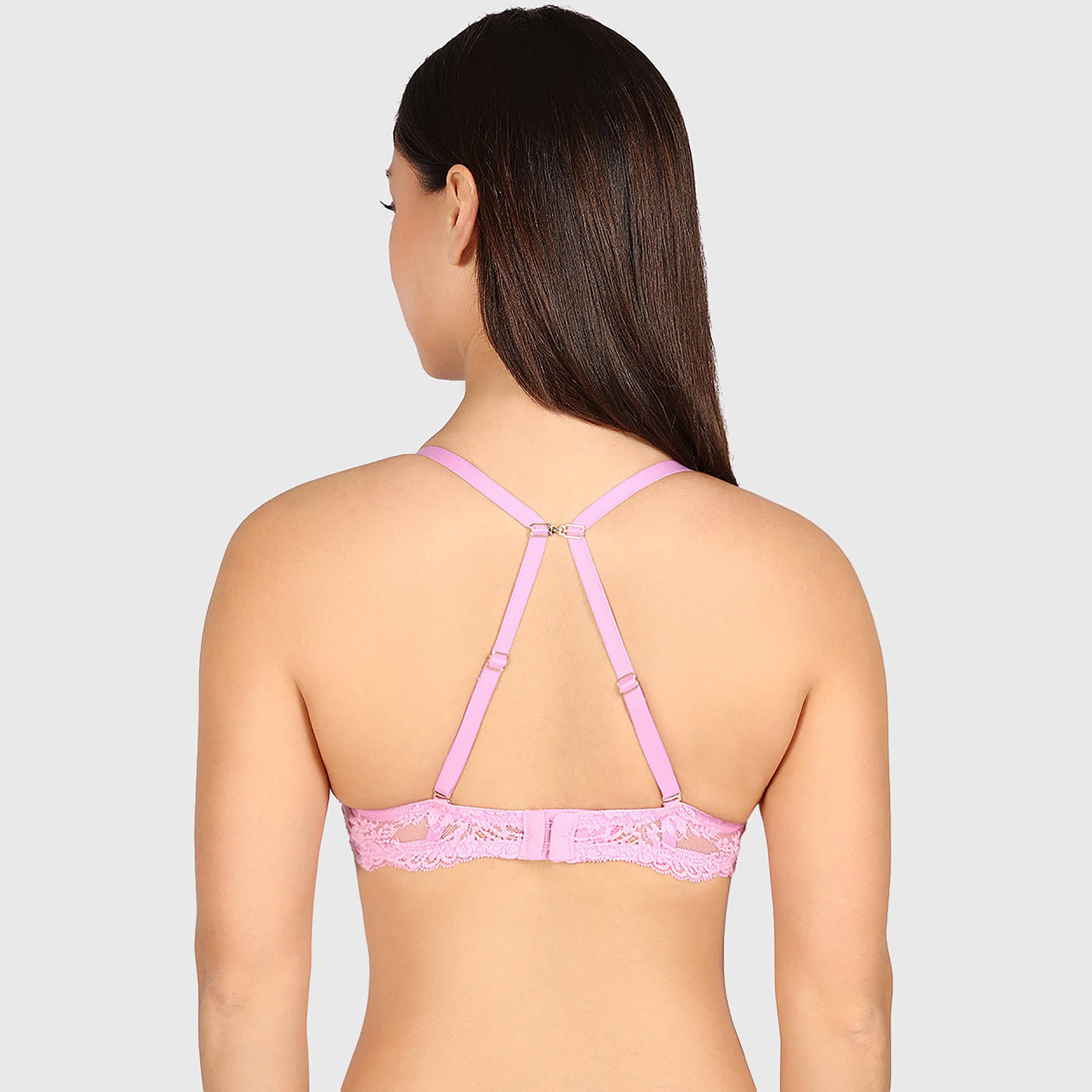 حمالة صدر نسائية متعددة الطرق "دبل بوش أب" بسلك ودعم عالٍ "هالو شوجر" من لا سنزا-women-clothing-lingerie-bras-image-12