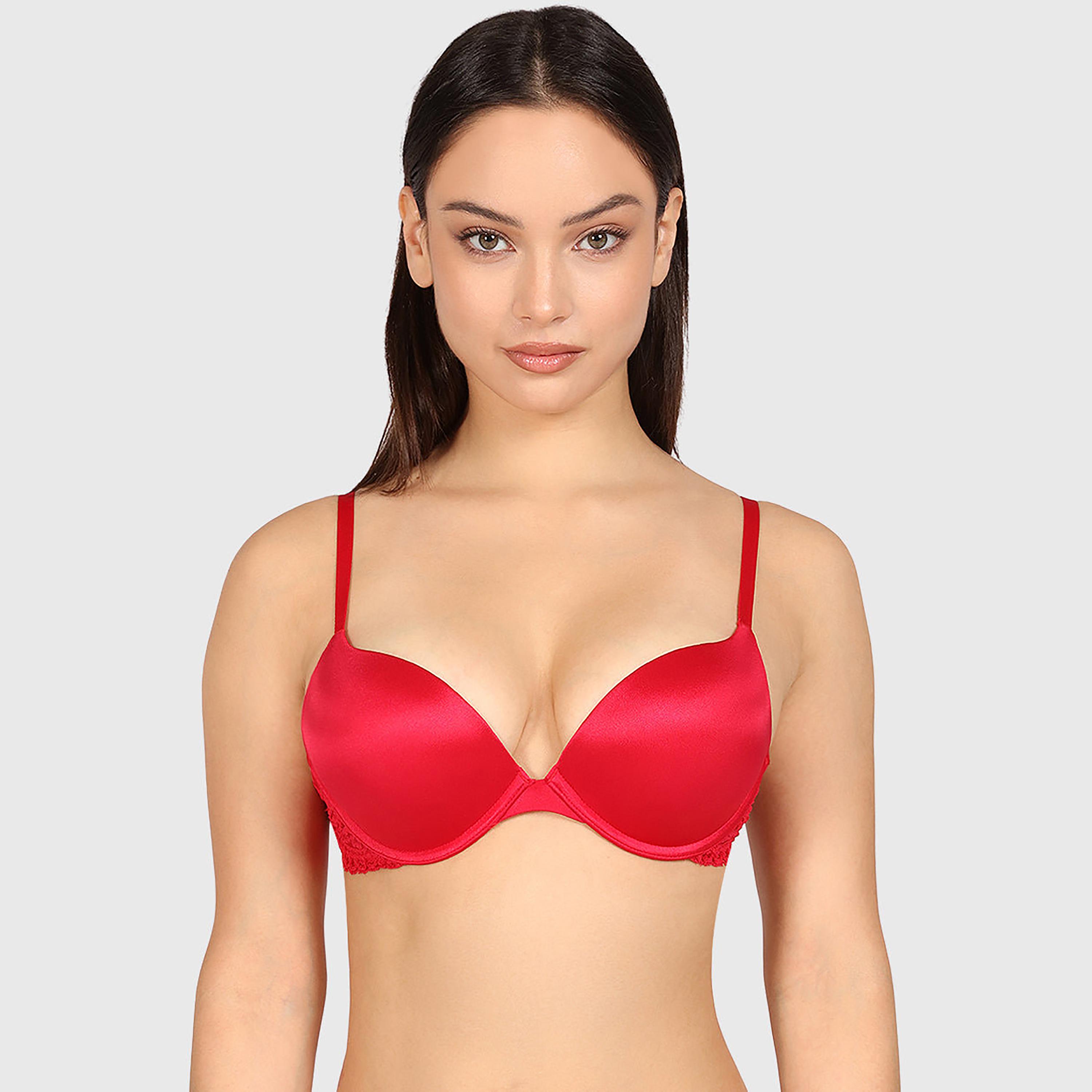 حمالة صدر نسائية متعددة الطرق "دبل بوش أب" بسلك ودعم عالٍ "هالو شوجر" من لا سنزا-women-clothing-lingerie-bras-image-6