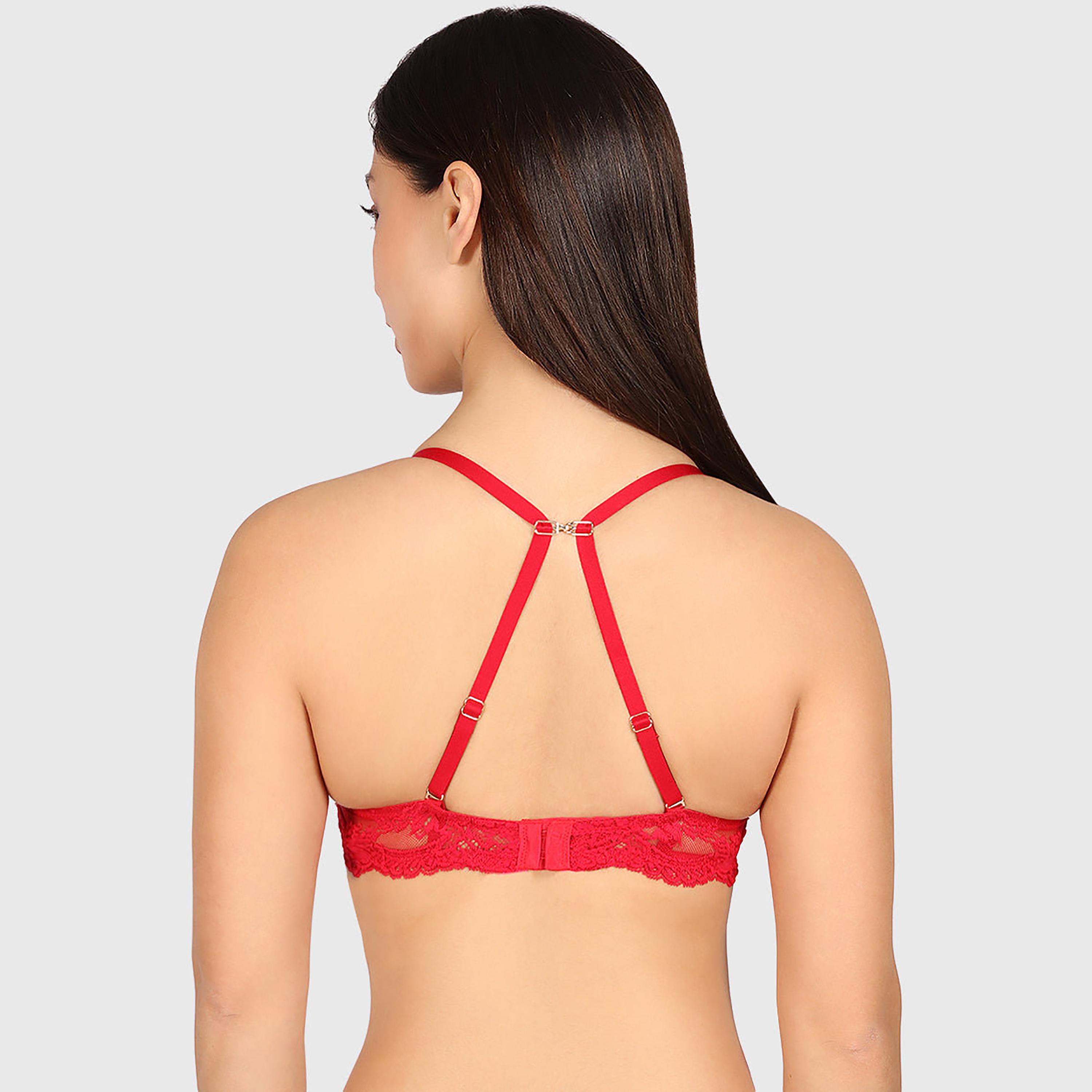 حمالة صدر نسائية متعددة الطرق "دبل بوش أب" بسلك ودعم عالٍ "هالو شوجر" من لا سنزا-women-clothing-lingerie-bras-image-8