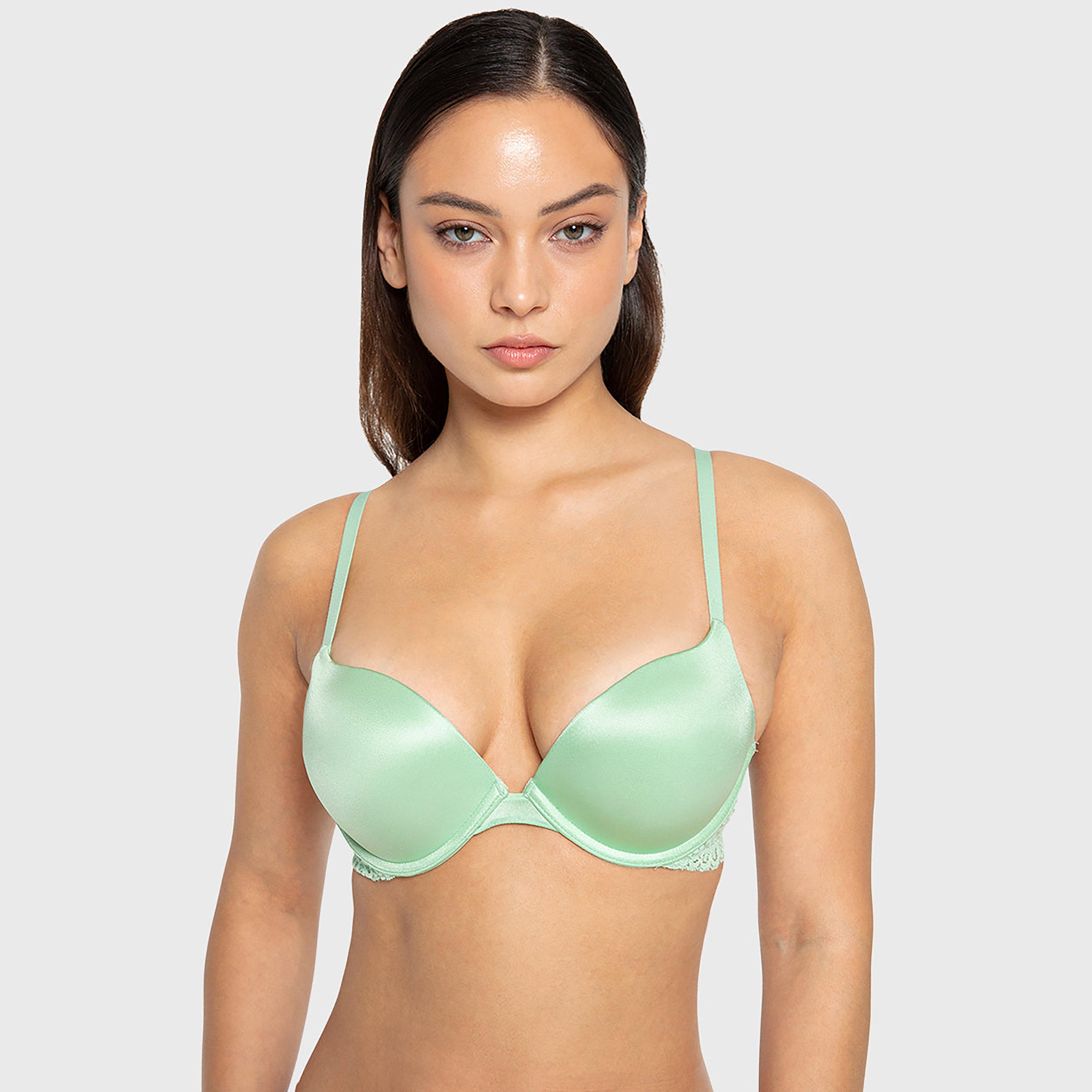 حمالة صدر نسائية متعددة الطرق "دبل بوش أب" بسلك ودعم عالٍ "هالو شوجر" من لا سنزا-women-clothing-lingerie-bras-image-1