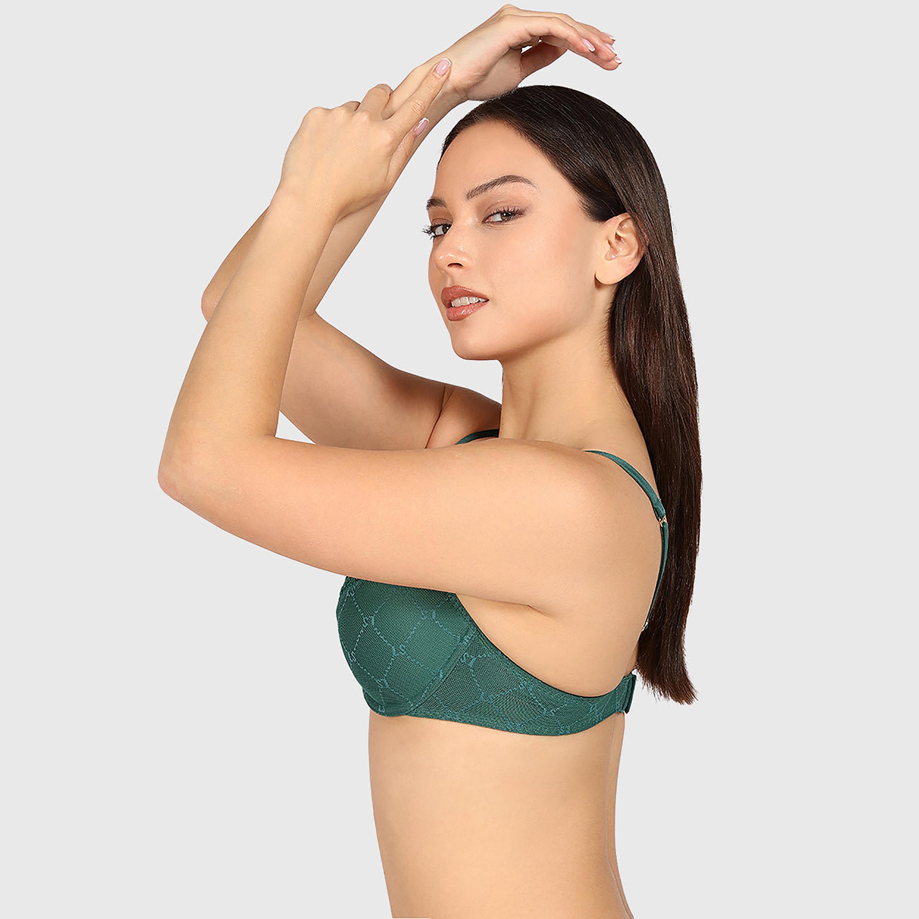 حمالة صدر نسائية "ديمي" مبطنة خفيف بسلك ودعم متوسط "سو سيكسي" من لا سنزا-women-clothing-lingerie-bras-image-10