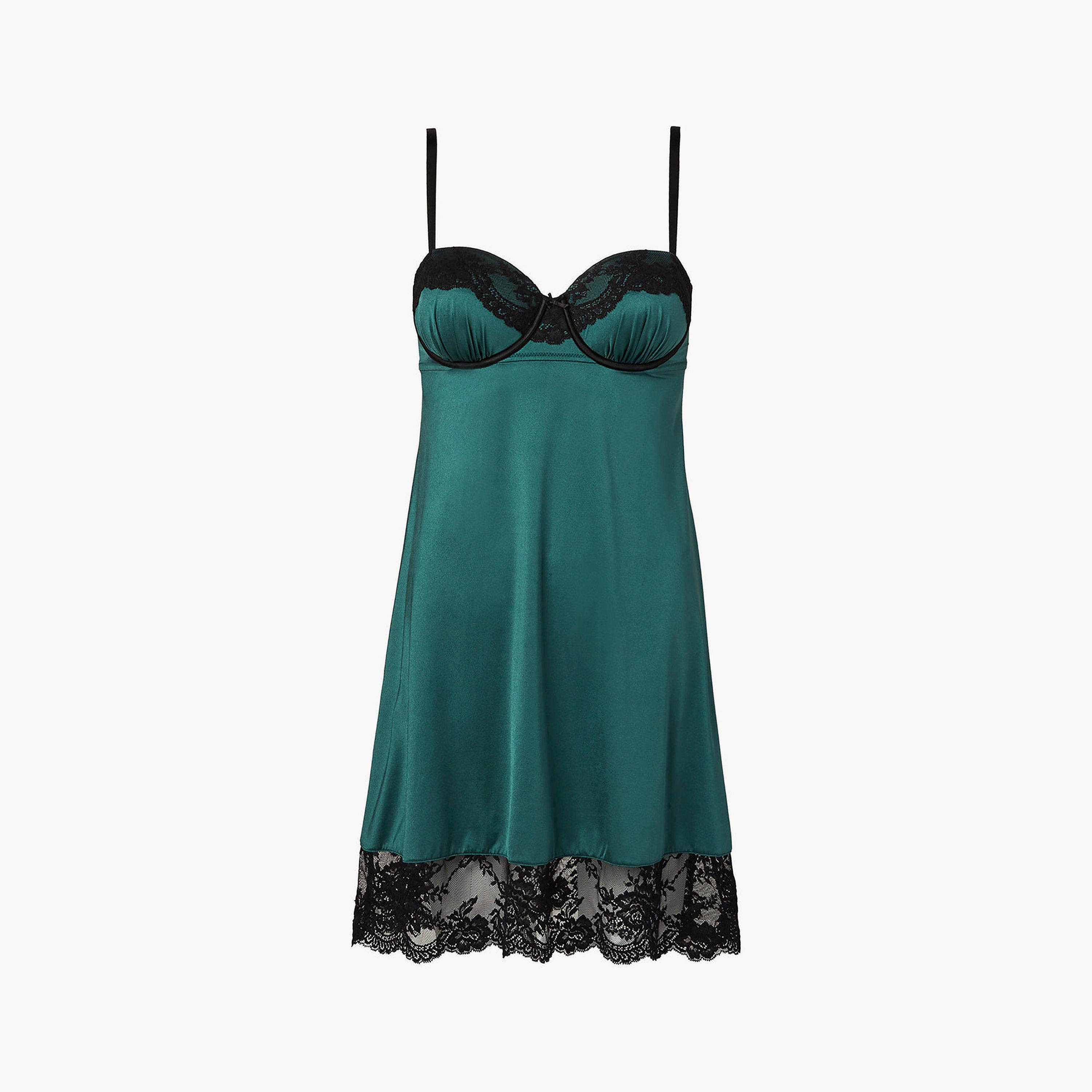 بيبي دول بدون أكمام بحمالات كتف مزين بالدانتيل من لا سنزا-women-clothing-nightwear-nighties-image-4