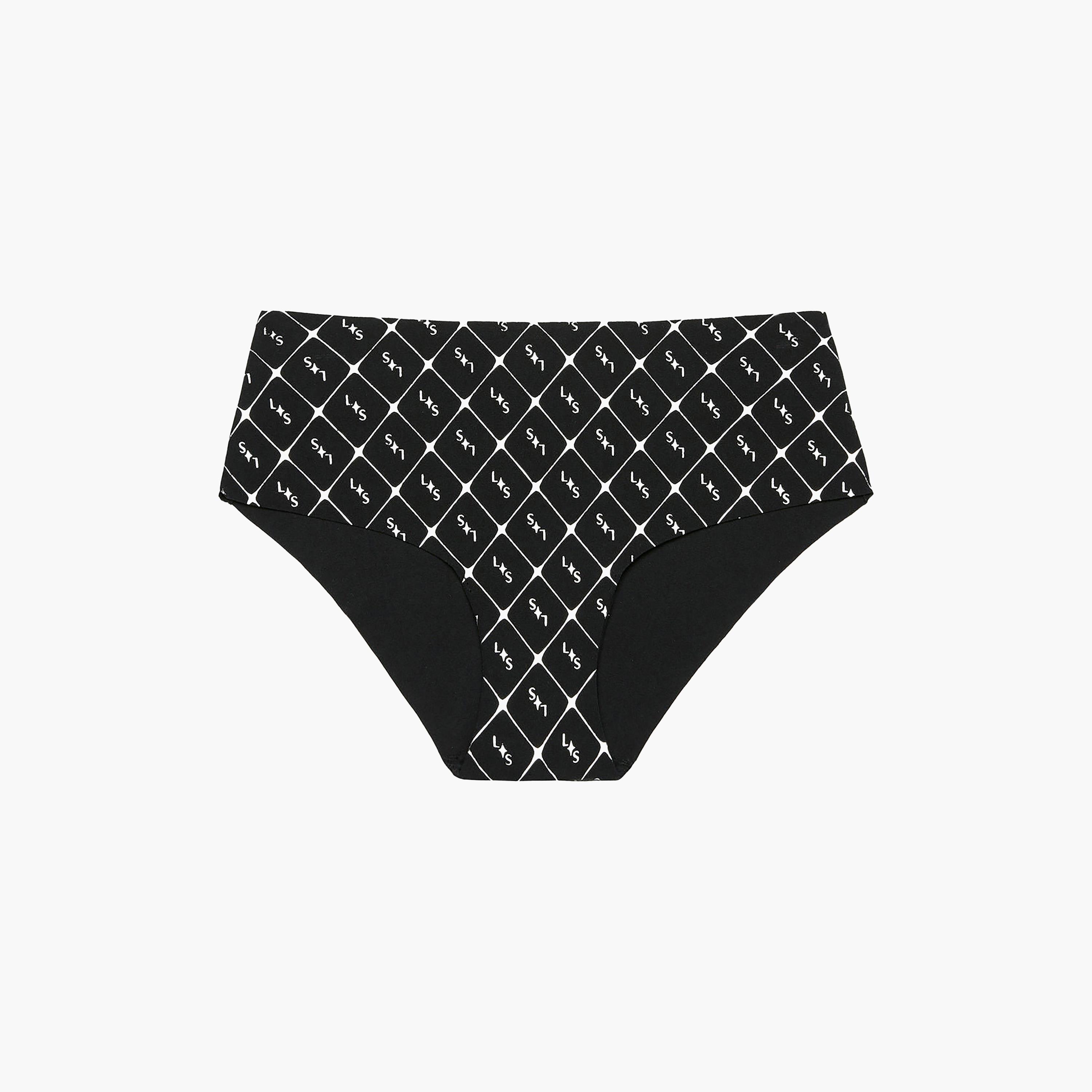 La Senza Trendy Black Medium Coverage Women's Hipster Panties-women-clothing-lingerie-panties-image-4