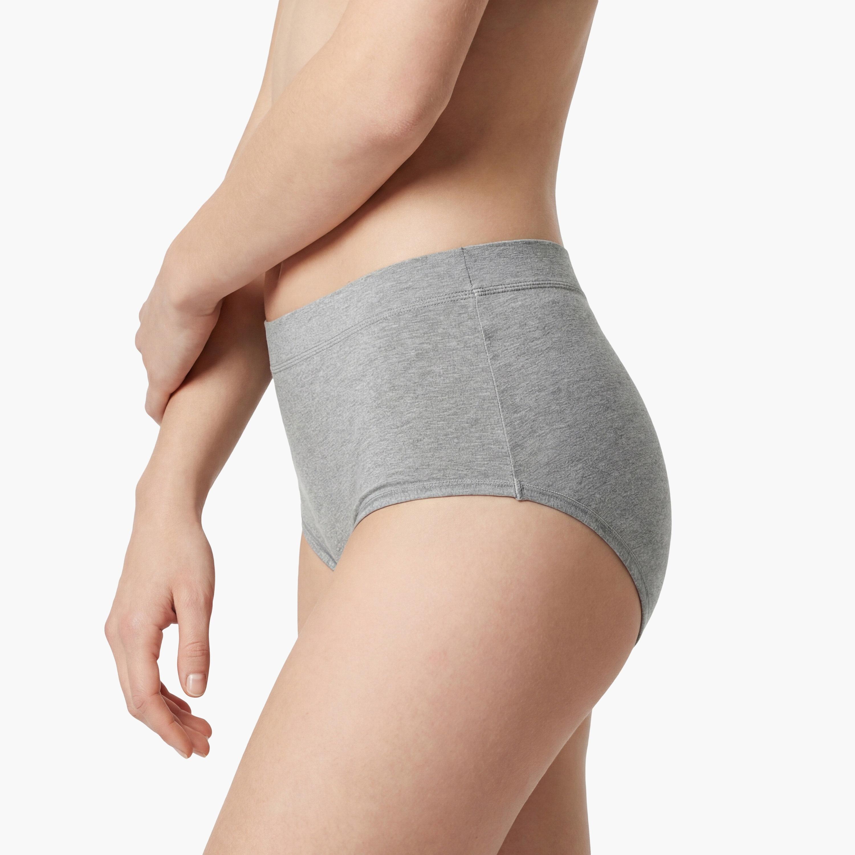 سروال داخلي نسائي "بوي شورت" تغطية كاملة عصري وفائق النعومة - رمادي من لا سنزا-women-clothing-lingerie-panties-image-2