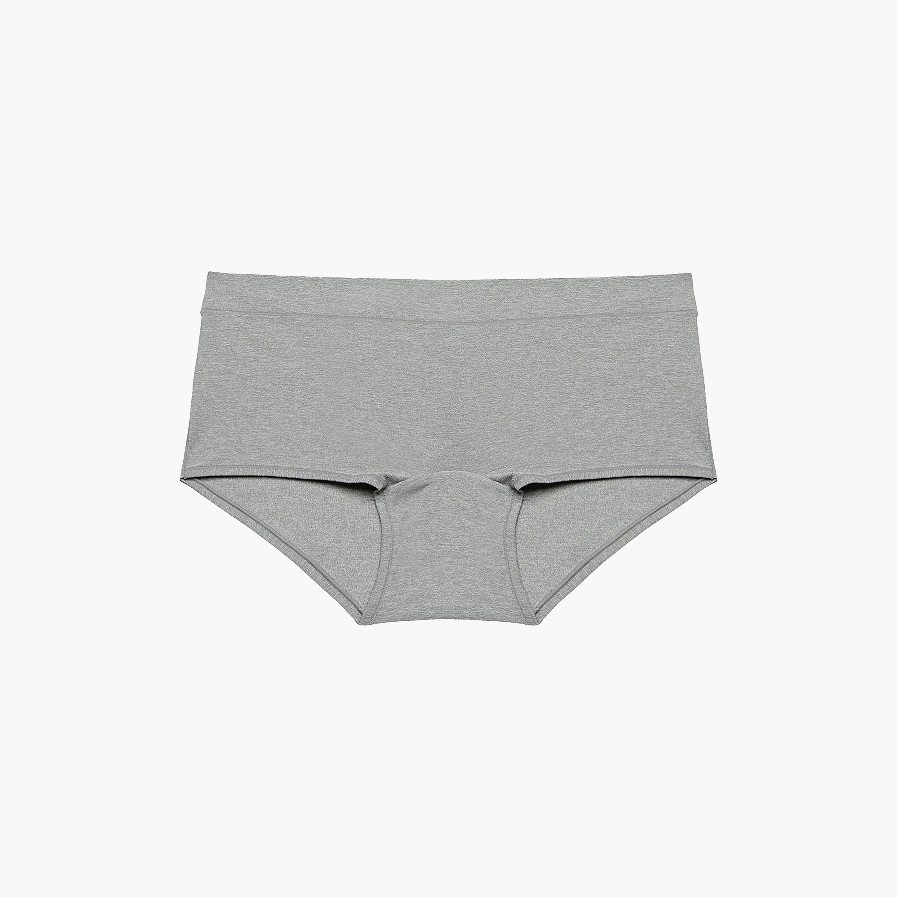 سروال داخلي نسائي "بوي شورت" تغطية كاملة عصري وفائق النعومة - رمادي من لا سنزا-women-clothing-lingerie-panties-image-4