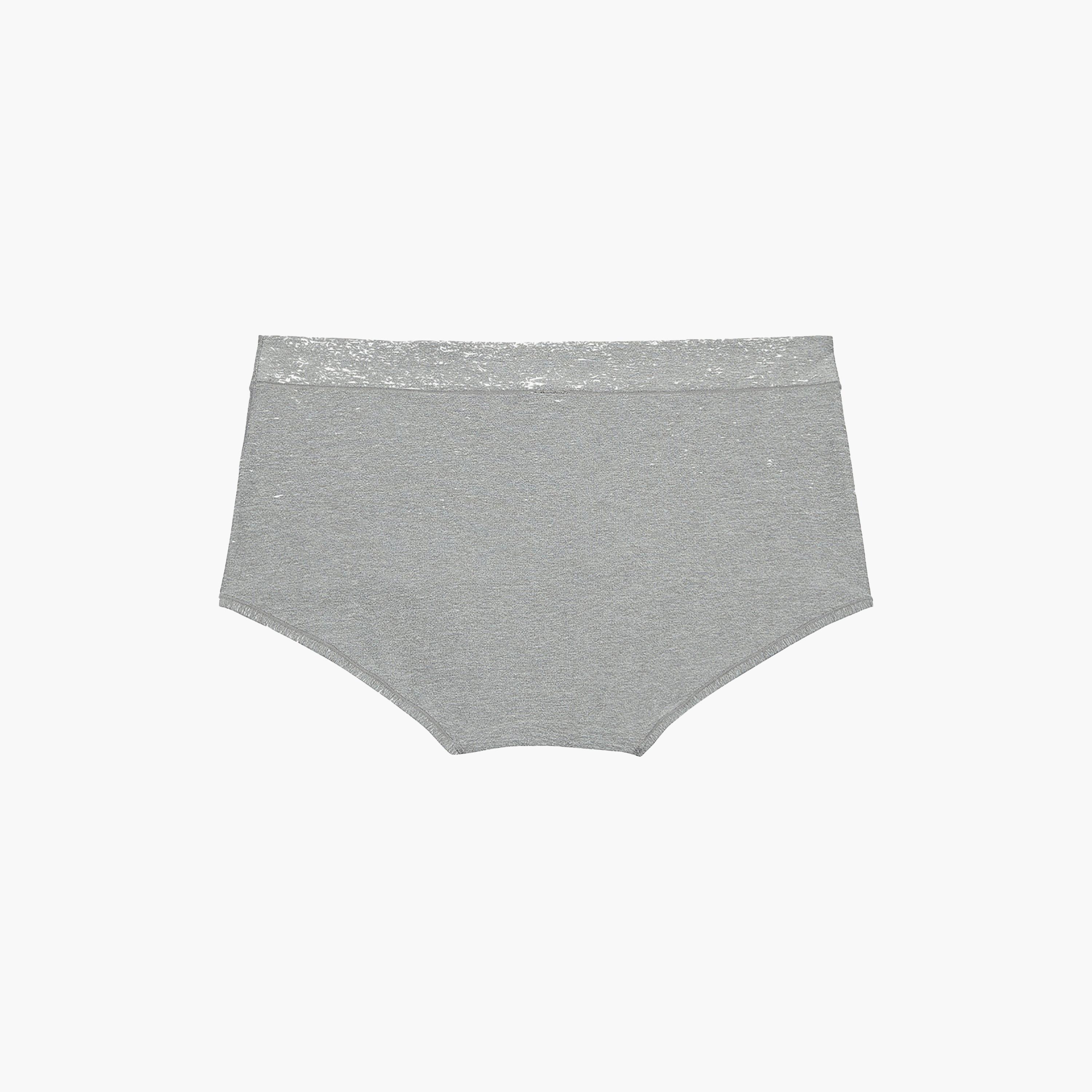 سروال داخلي نسائي "بوي شورت" تغطية كاملة عصري وفائق النعومة - رمادي من لا سنزا-women-clothing-lingerie-panties-image-5