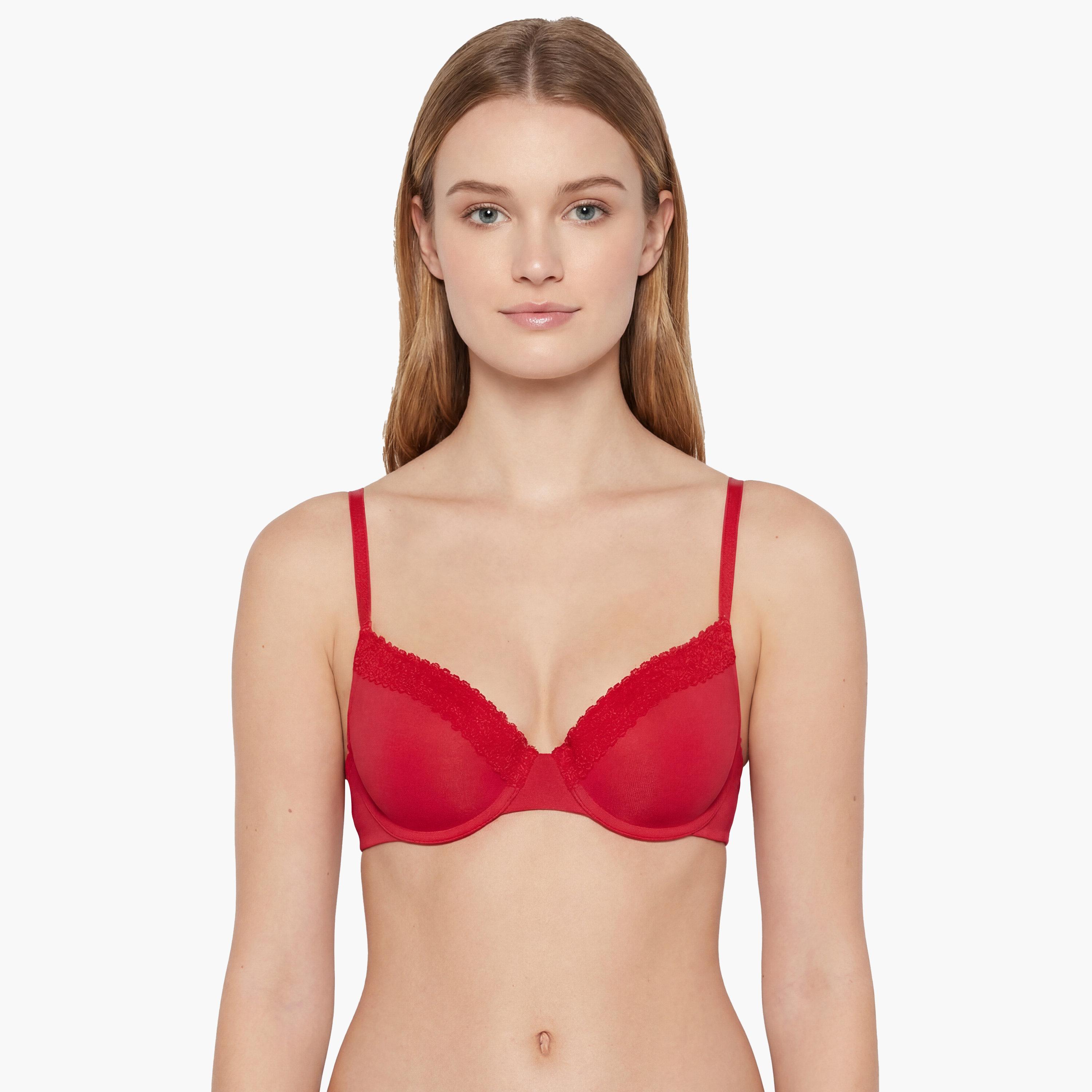 حمالة صدر ديمي نسائية مبطنة قليلًا بدعم متوسط بسلك "ريميكس" من لا سينزا-women-clothing-lingerie-bras-image-5