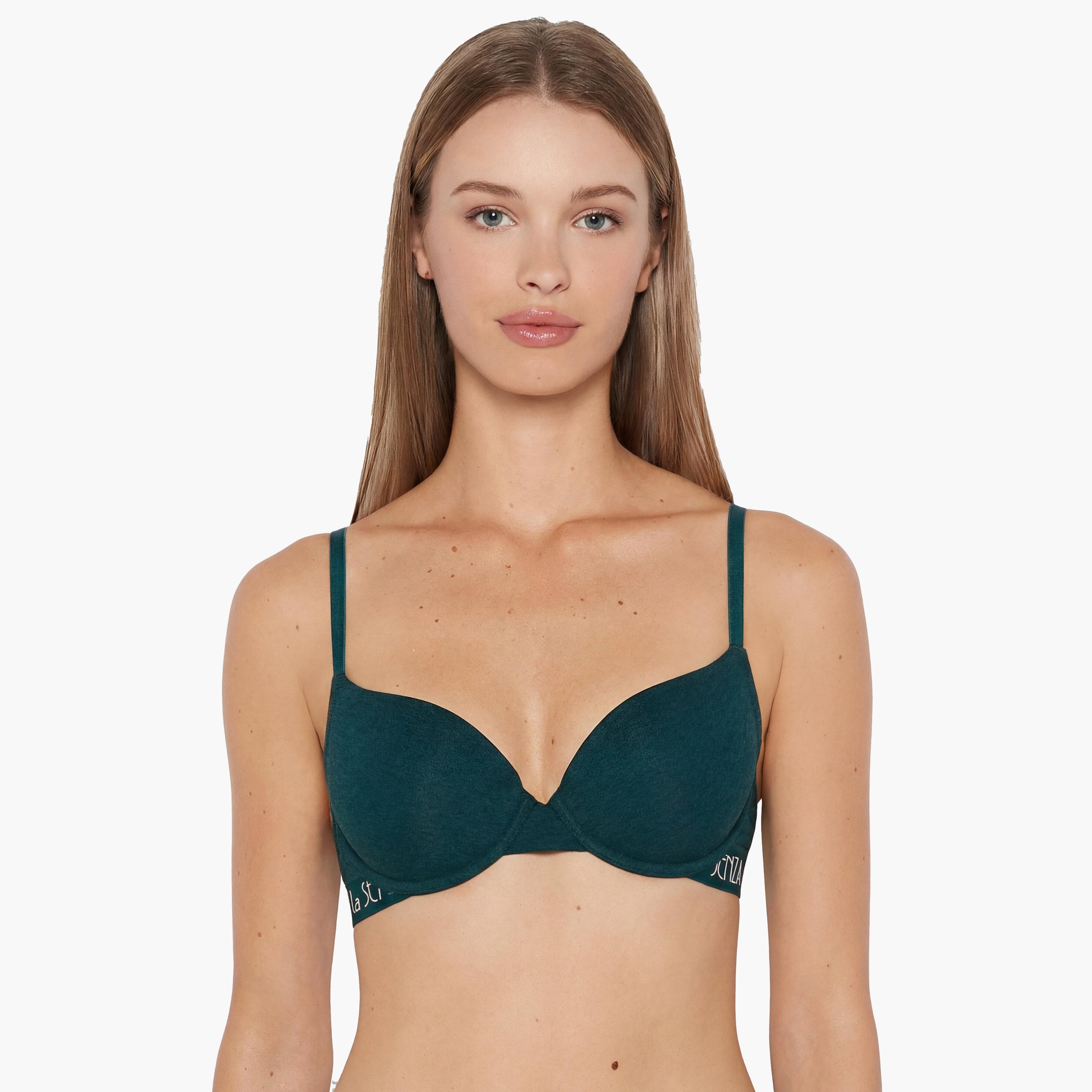 حمالة صدر نسائية "ديمي" مبطنة خفيف بسلك ودعم متوسط "تريندي ريمكس" من لا سنزا-women-clothing-lingerie-bras-image-1