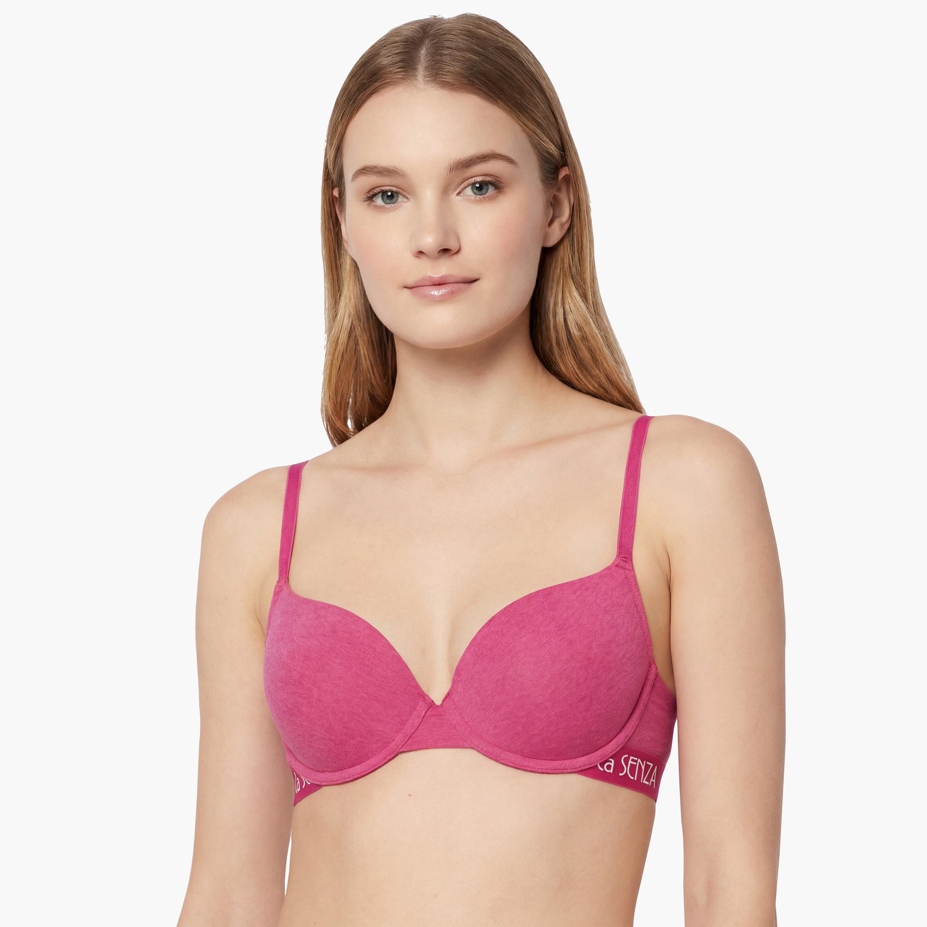 La Senza Trendy Remix Wired Medium Support Lightly Lined Women's Demi Bra-women-clothing-lingerie-bras-image-1