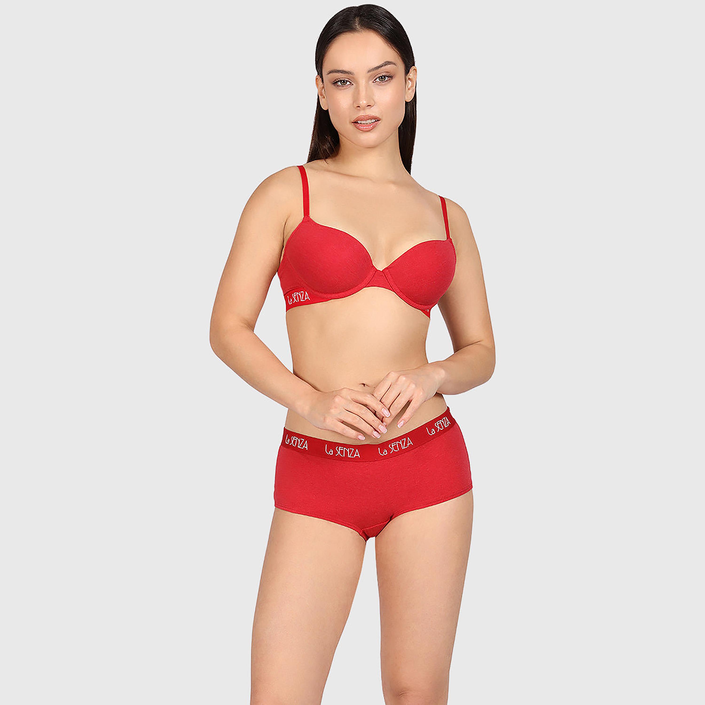 حمالة صدر نسائية "ديمي" مبطنة خفيف بسلك ودعم متوسط "تريندي ريمكس" من لا سنزا-women-clothing-lingerie-bras-image-6
