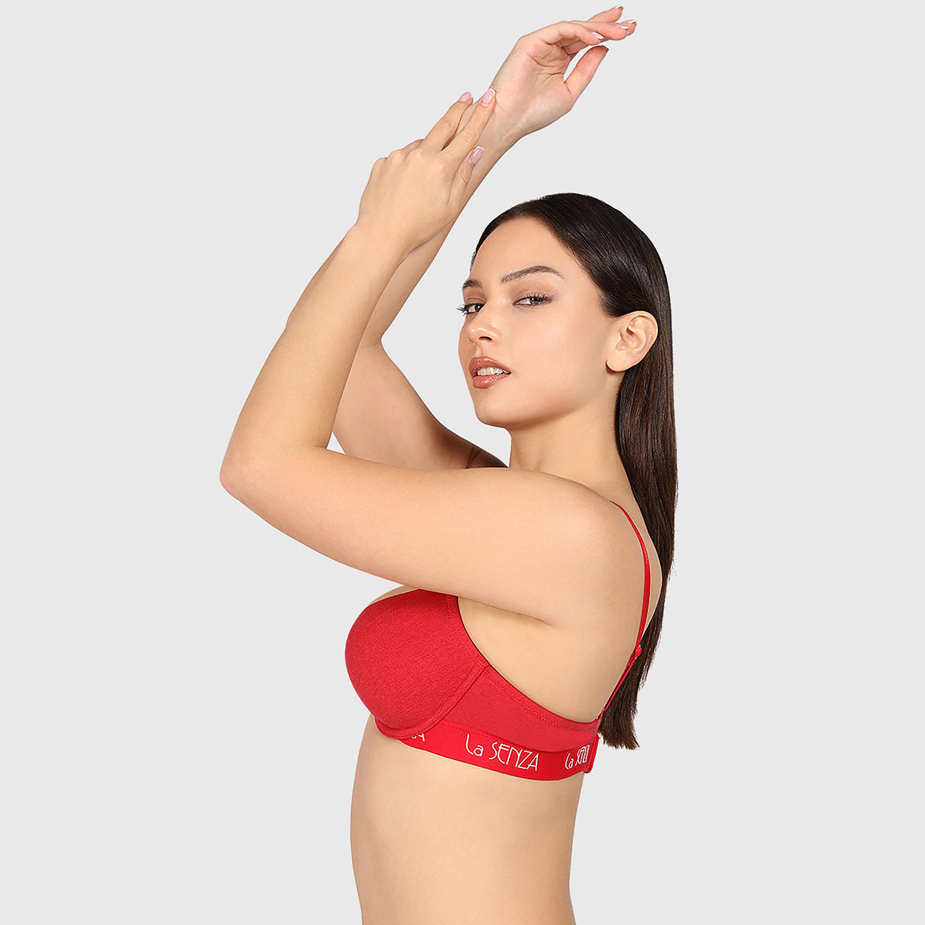 حمالة صدر نسائية "ديمي" مبطنة خفيف بسلك ودعم متوسط "تريندي ريمكس" من لا سنزا-women-clothing-lingerie-bras-image-7