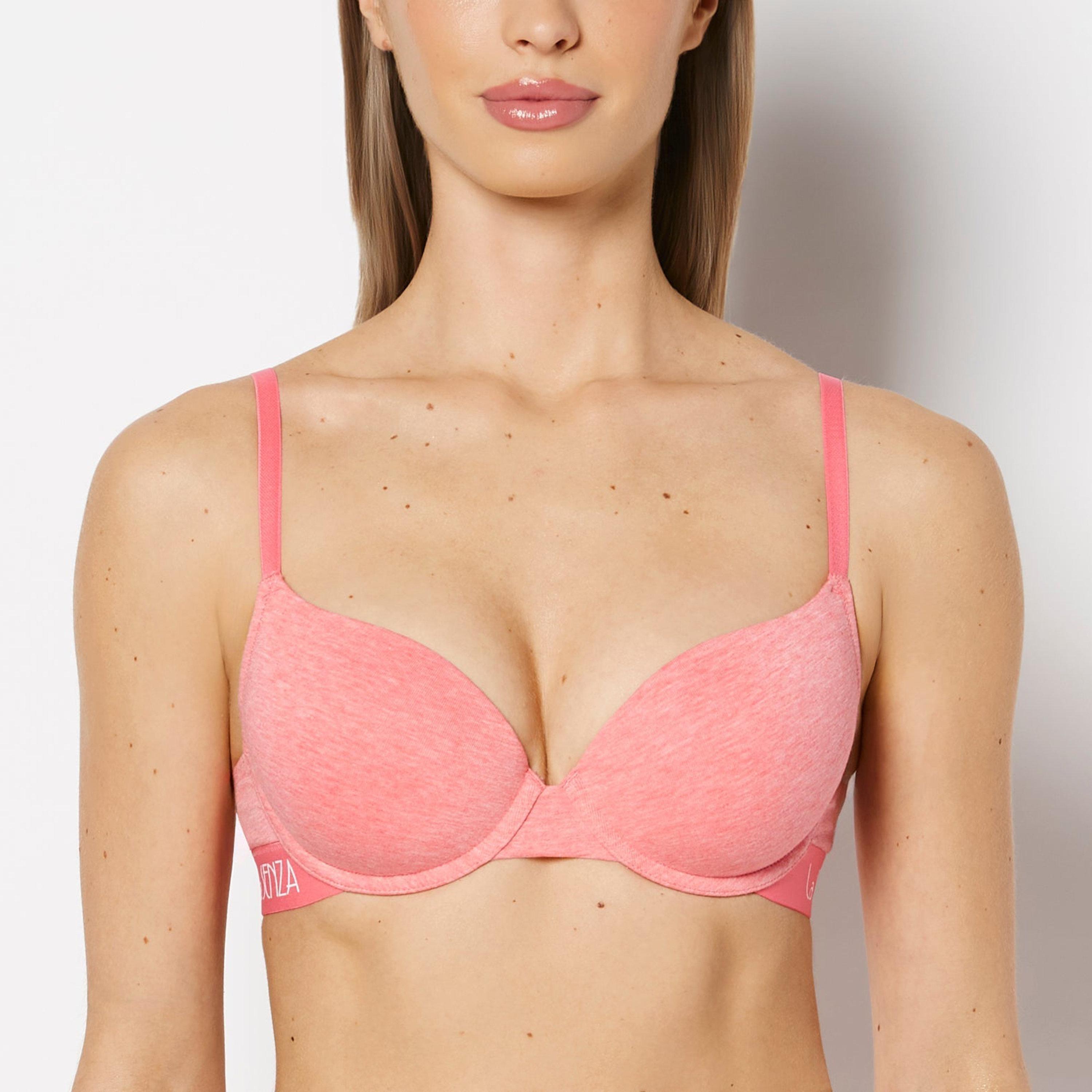 حمالة صدر نسائية "ديمي" مبطنة خفيف بسلك ودعم متوسط "تريندي ريمكس" من لا سنزا-women-clothing-lingerie-bras-image-1