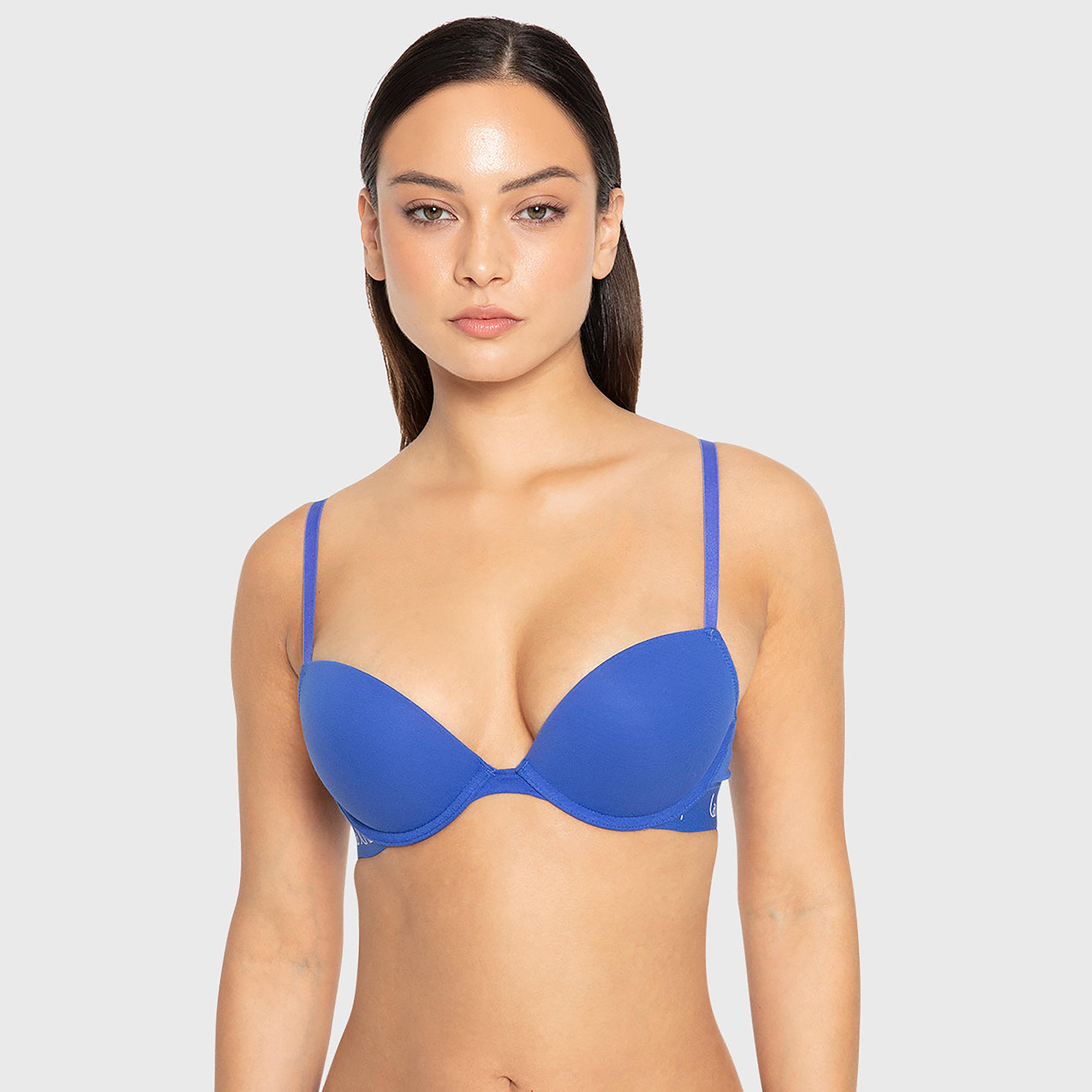 La Senza Remix Red Wired Medium Support Padded Women's Push-Up Bra-women-clothing-lingerie-bras-image-1