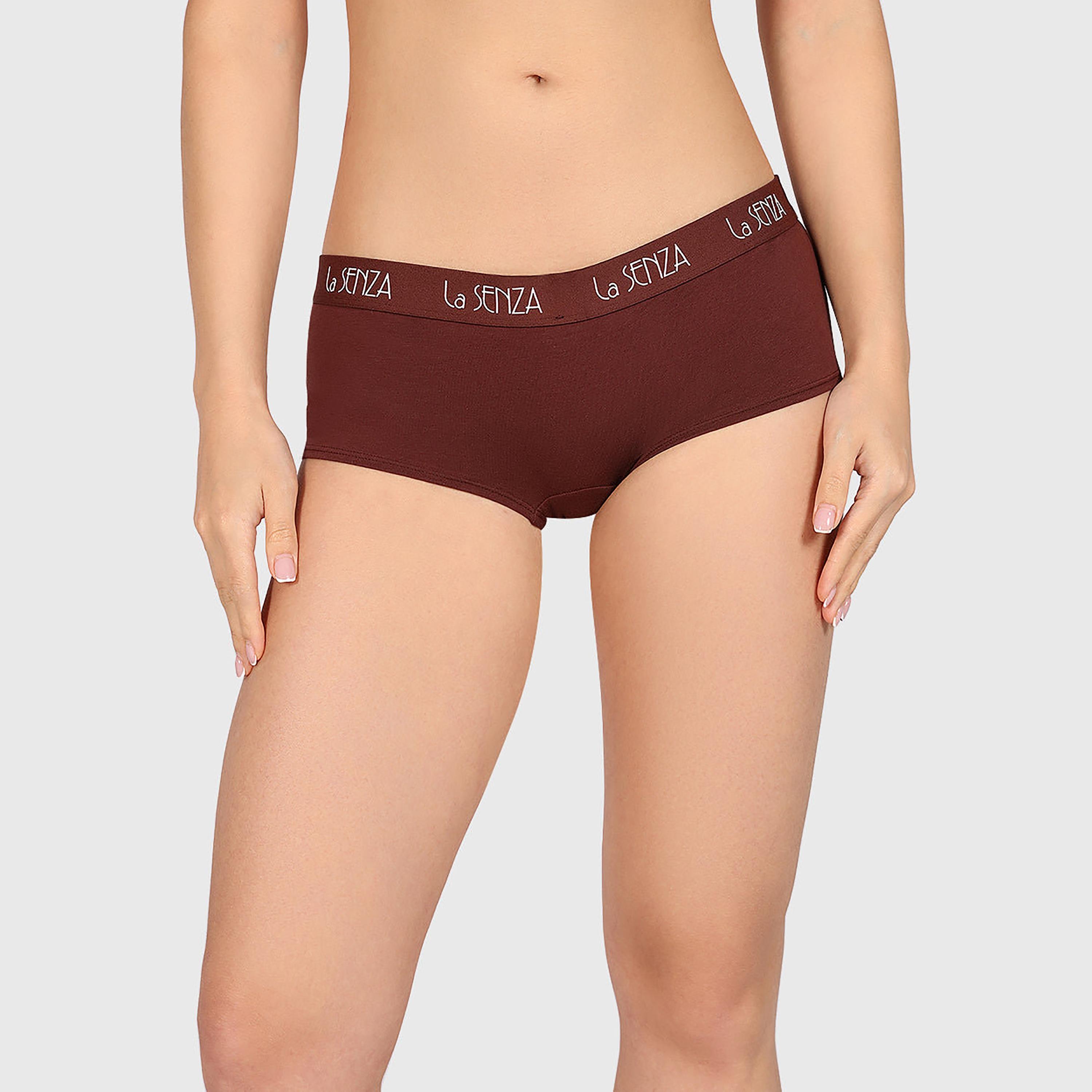 La Senza Art Deco Logo Full Coverage Women's Boyshort Panties-women-clothing-lingerie-panties-image-15