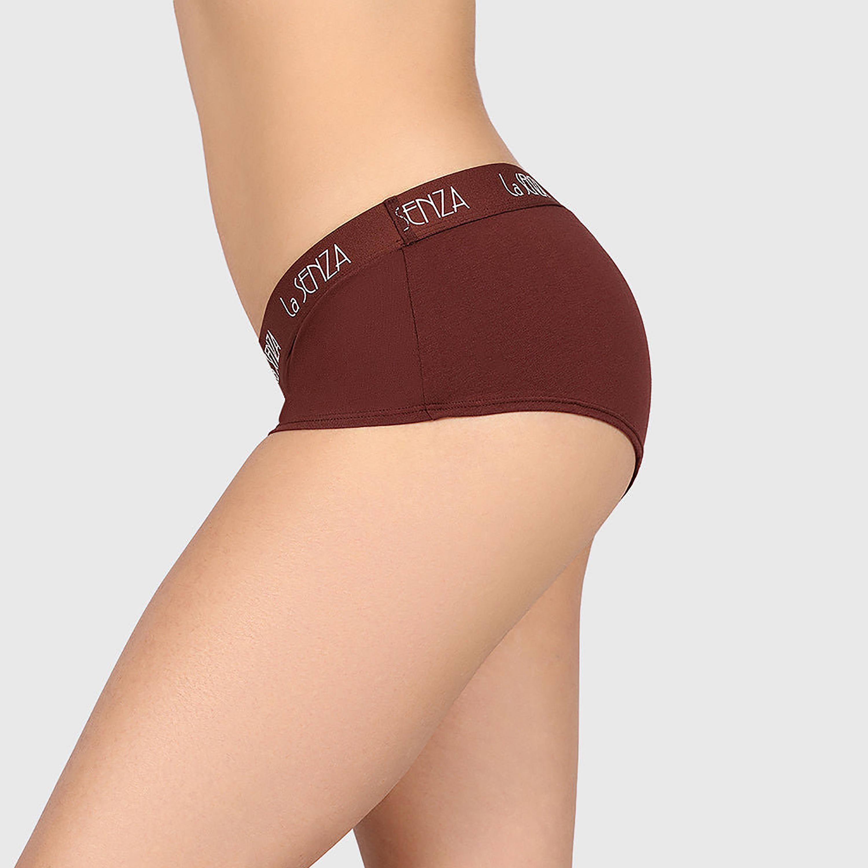 La Senza Art Deco Logo Full Coverage Women's Boyshort Panties-women-clothing-lingerie-panties-image-16