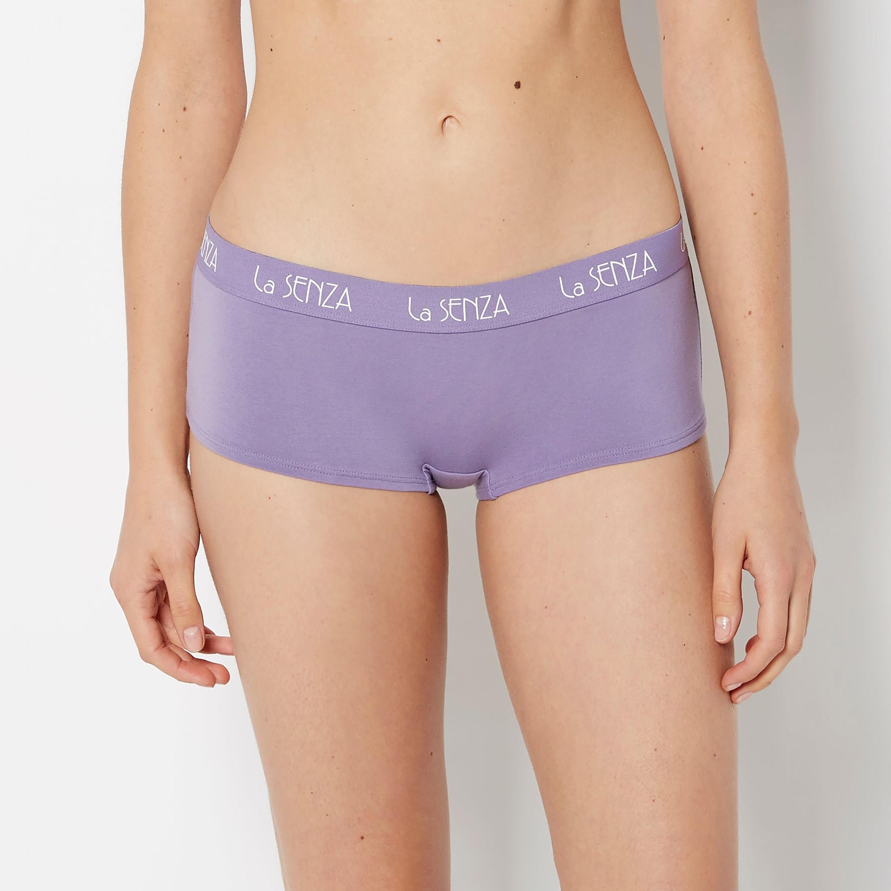 La Senza Art Deco Logo Full Coverage Women's Boyshort Panties-women-clothing-lingerie-panties-image-34