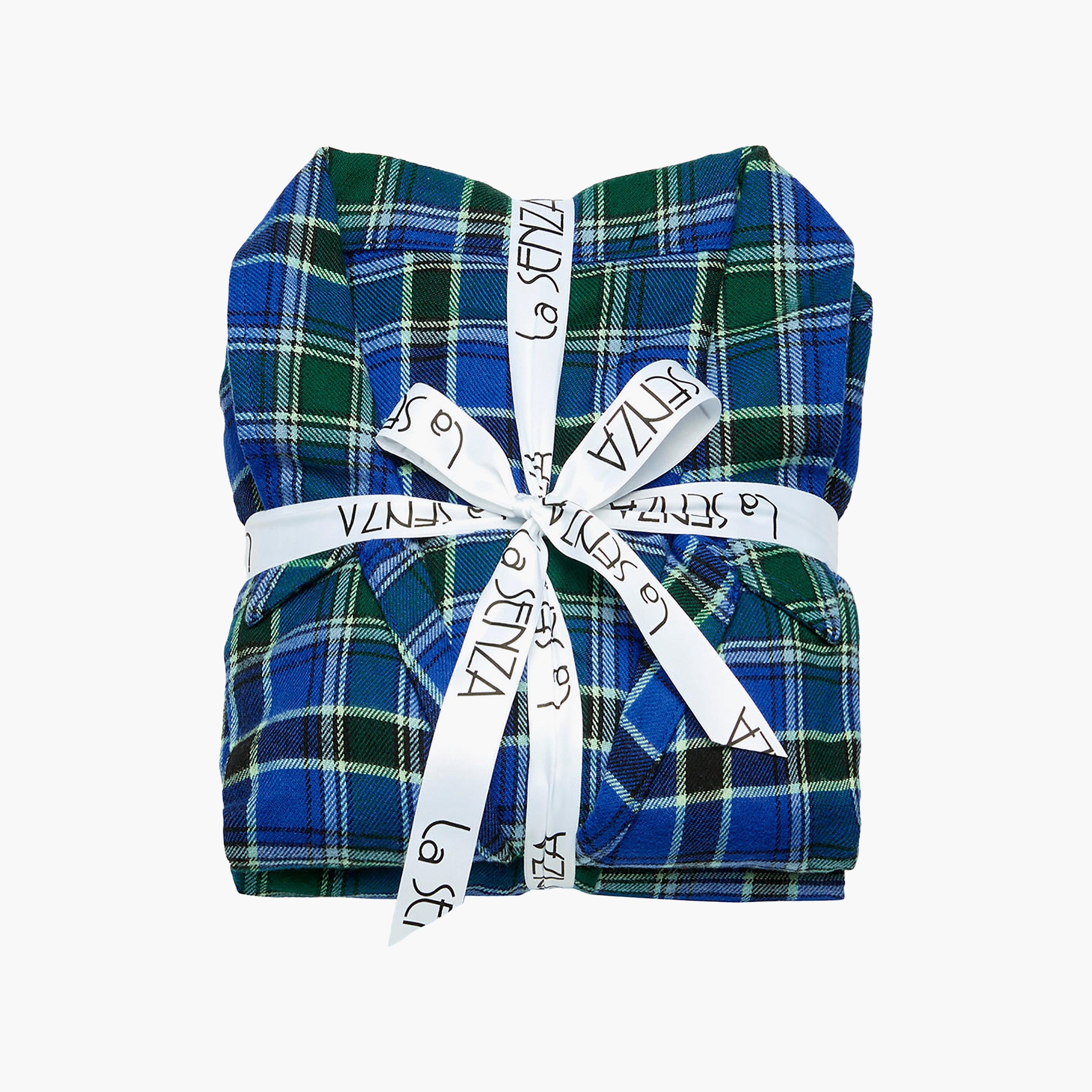 La Senza Women's Plaid Check Shirt & Pyjamas Set-women-clothing-nightwear-pyjamas-longsets-image-6