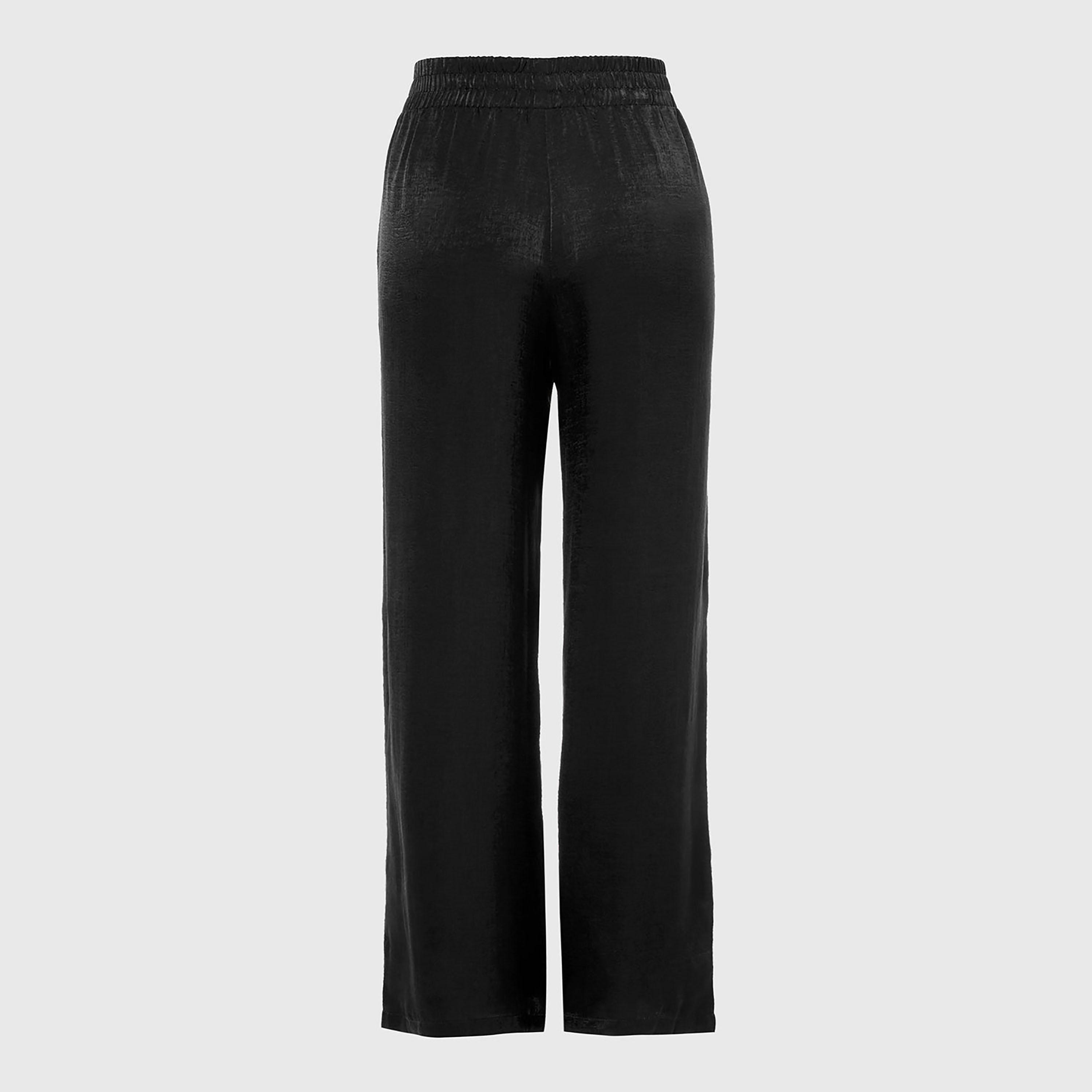 بيجامة نسائية سادة بخصر عالٍ ومطاطي من لا سينزا-women-clothing-nightwear-pyjamas-bottoms-image-8