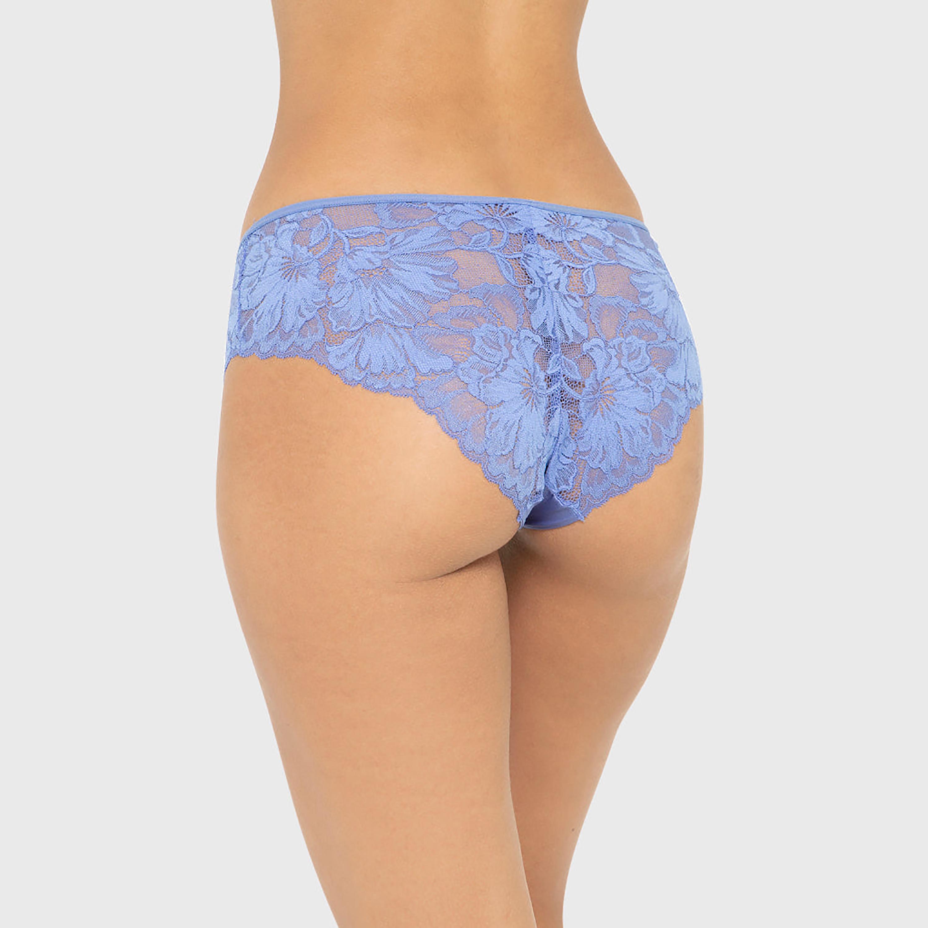 سروال داخلي نسائي هيبستر ديفا من الدانتيل بتغطية متوسطة - لون تيل من لا سينزا-women-clothing-lingerie-panties-image-15