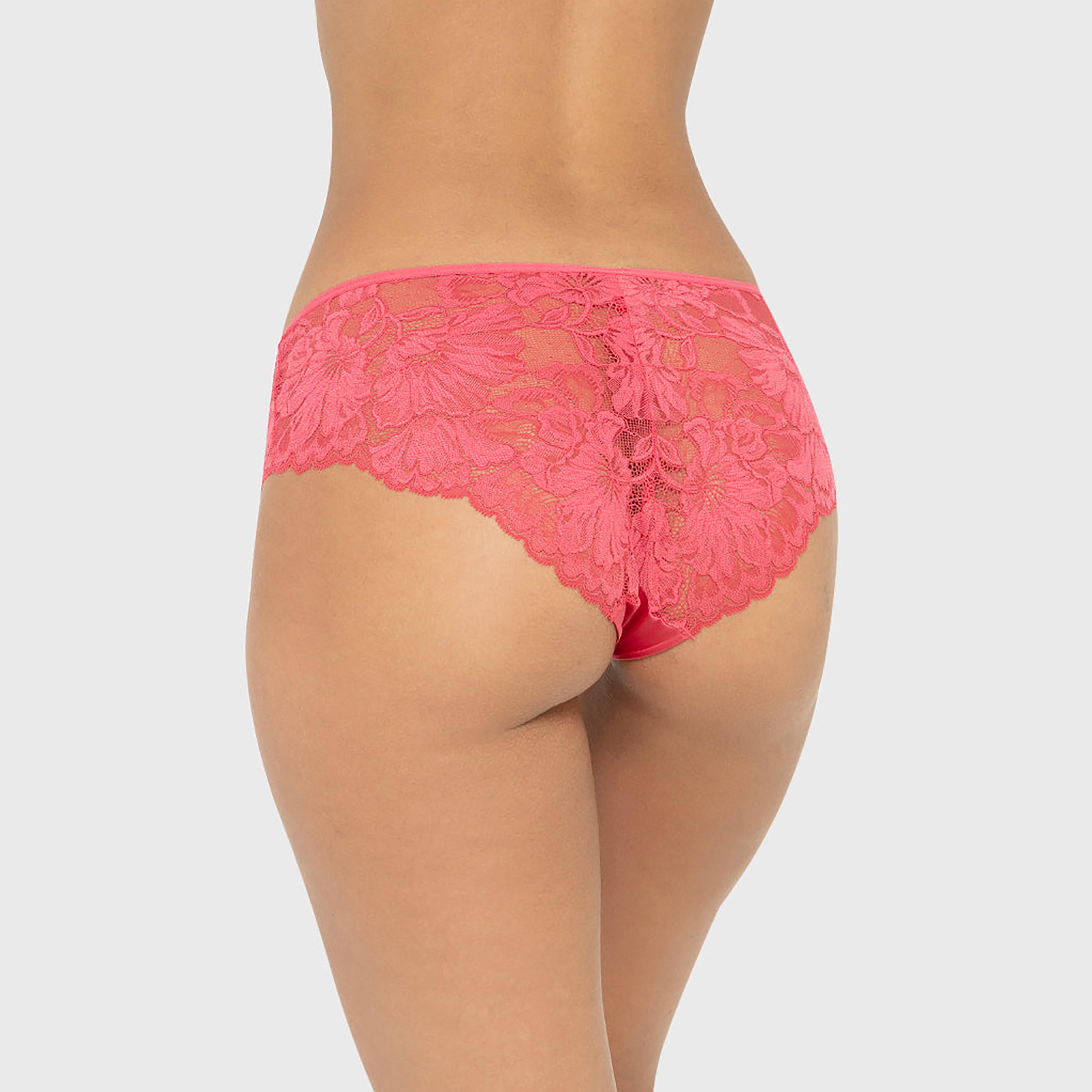 سروال داخلي نسائي هيبستر ديفا من الدانتيل بتغطية متوسطة - لون تيل من لا سينزا-women-clothing-lingerie-panties-image-19