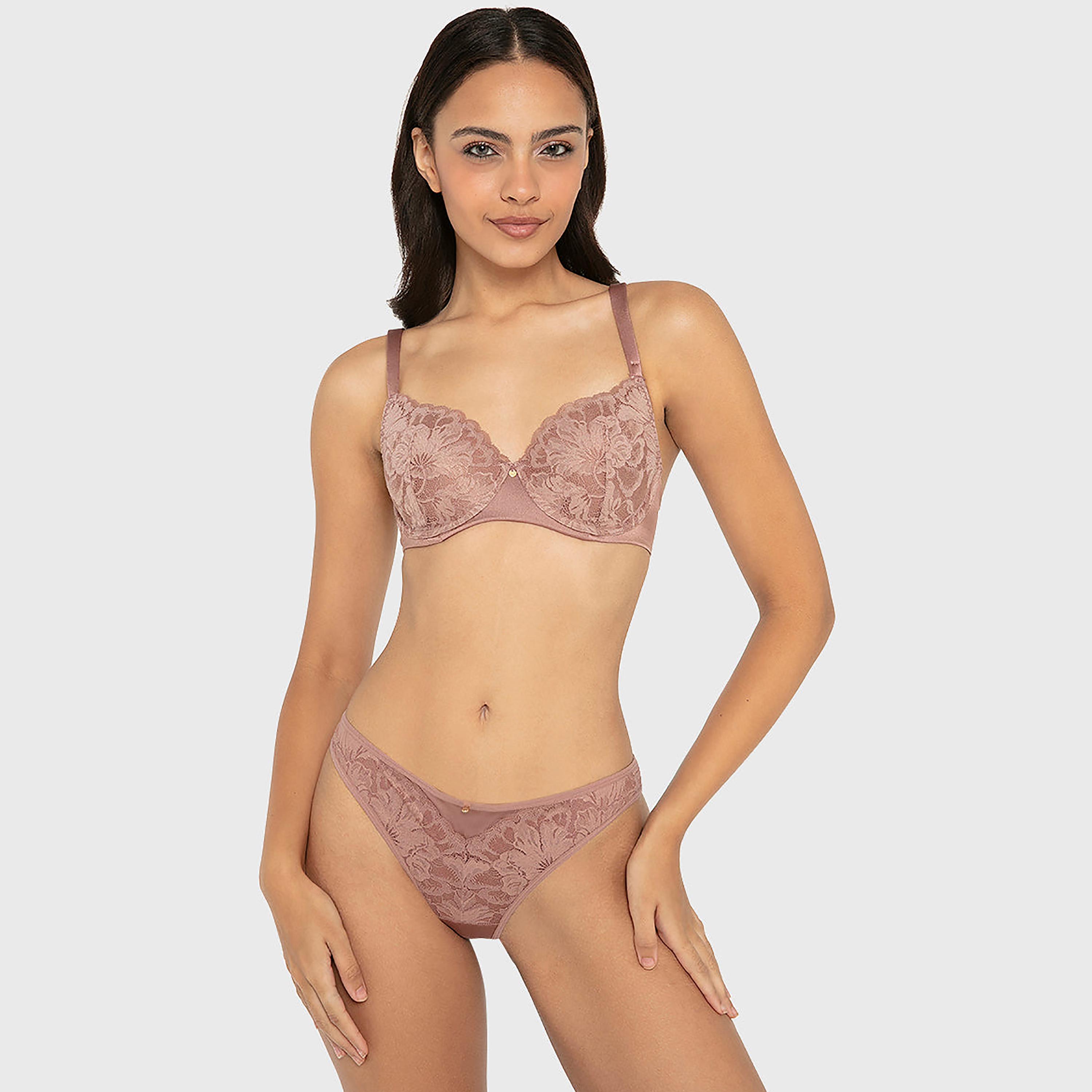 سروال داخلي نسائي "بيكيني" (Diva) بحواف دانتيل وتغطية متوسطة من لا سينزا-women-clothing-lingerie-panties-image-6